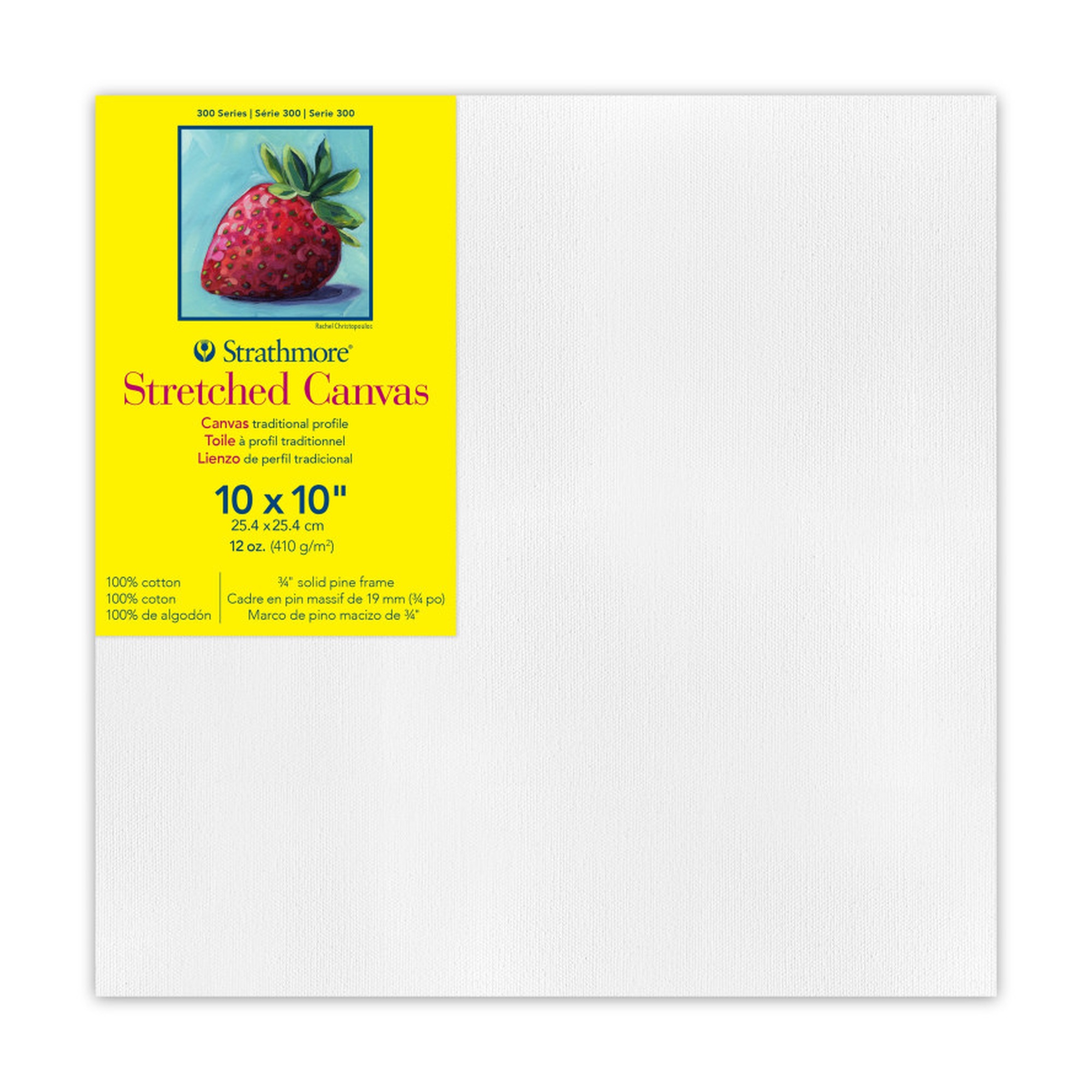 300 Series Traditional Stretched Canvas, 10 x 10 in.