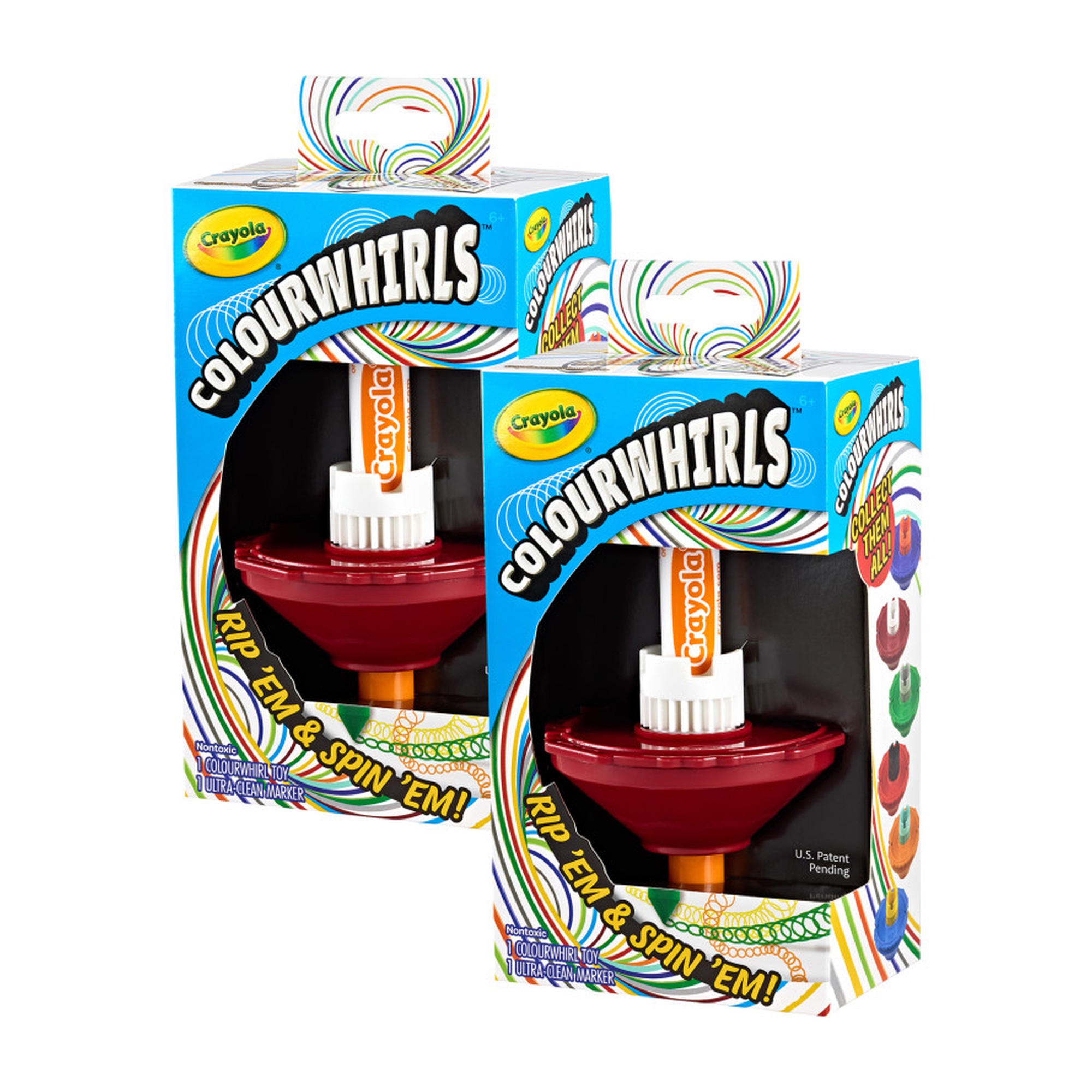 Colourwhirls Original Spinning Art Sets, Pack of 2