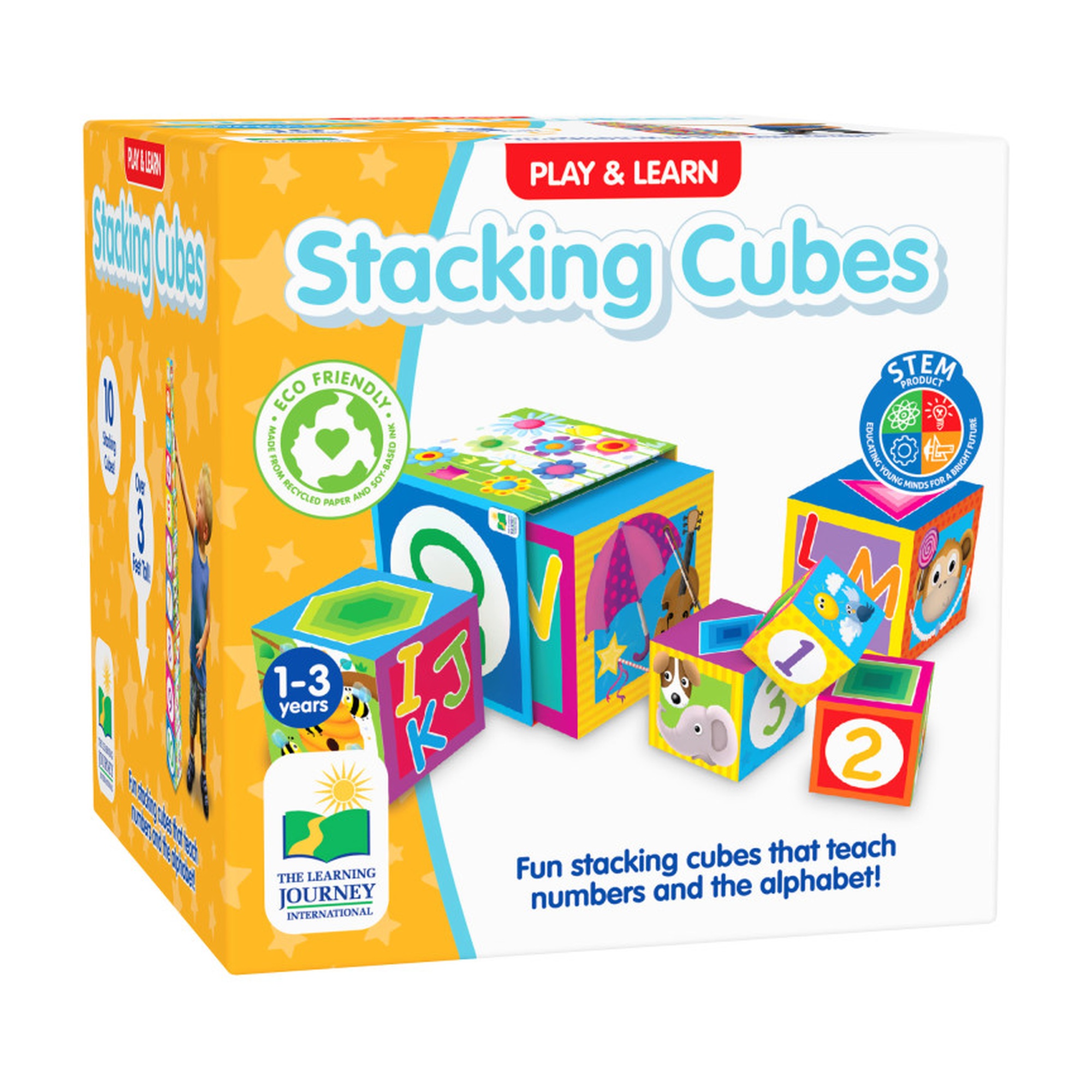 Multicolor Stacking Cubes Set
