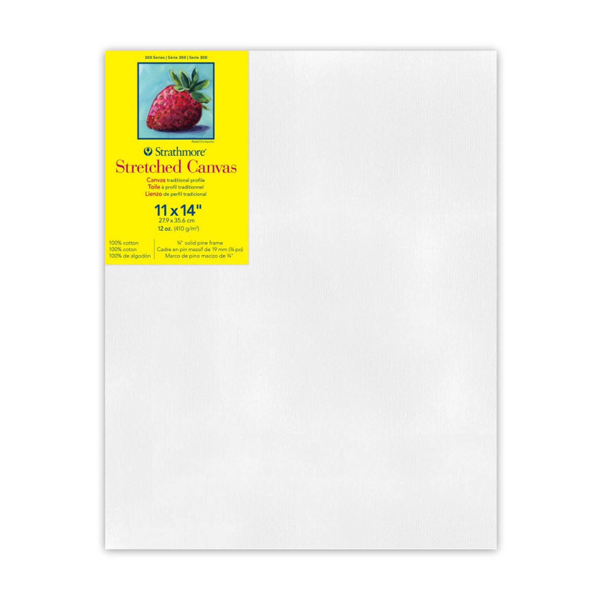 300 Series 11 x 14 White Stretched Canvas