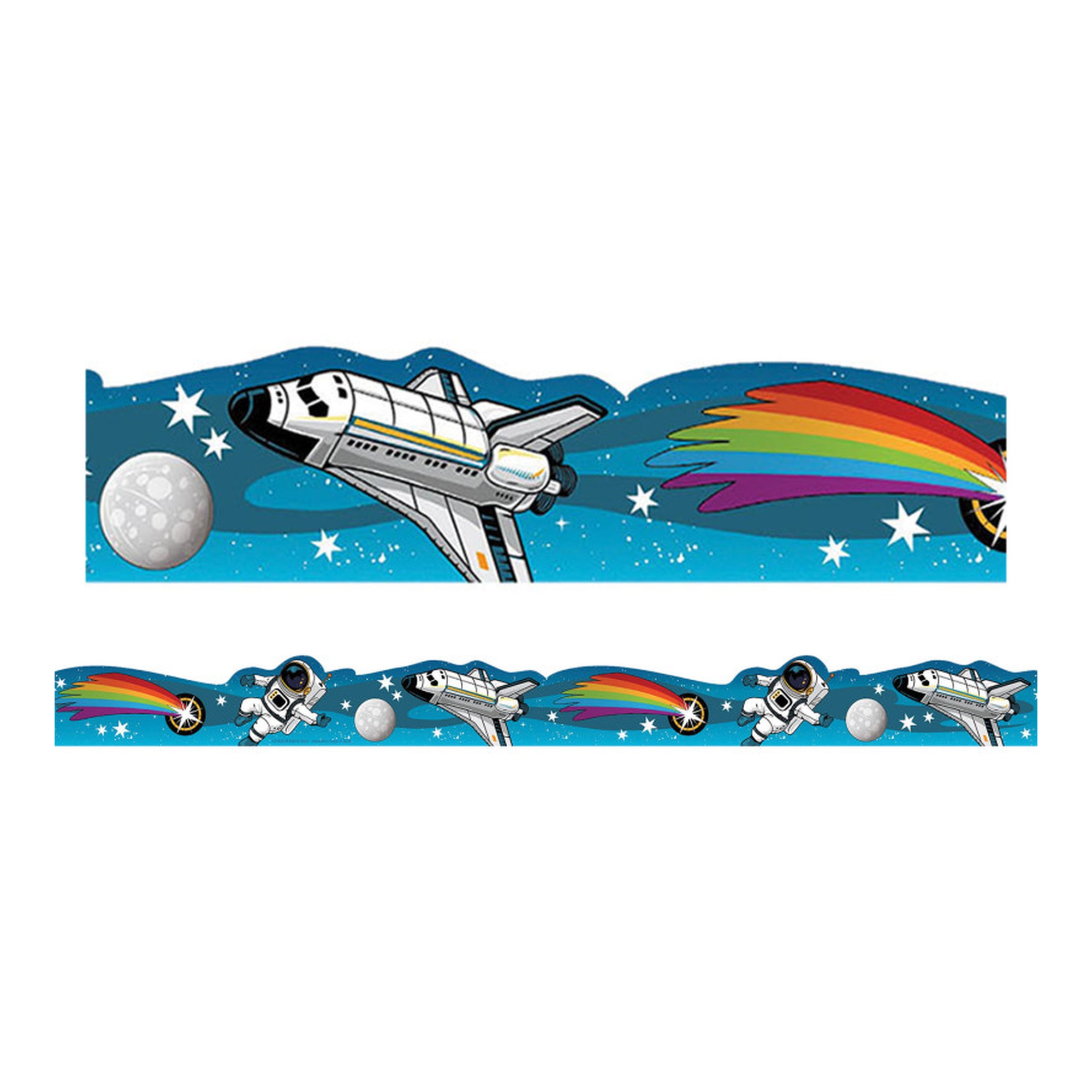 Astronaut Extra-Wide Classroom Border Trim, 12 Strips