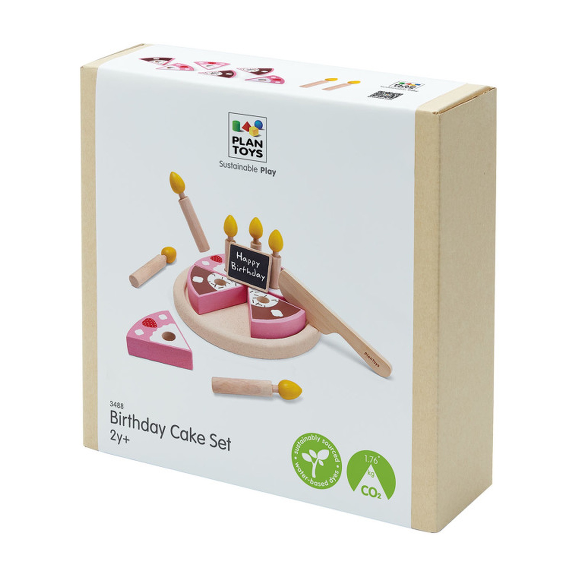 Wooden Birthday Celebration Cake Play Set