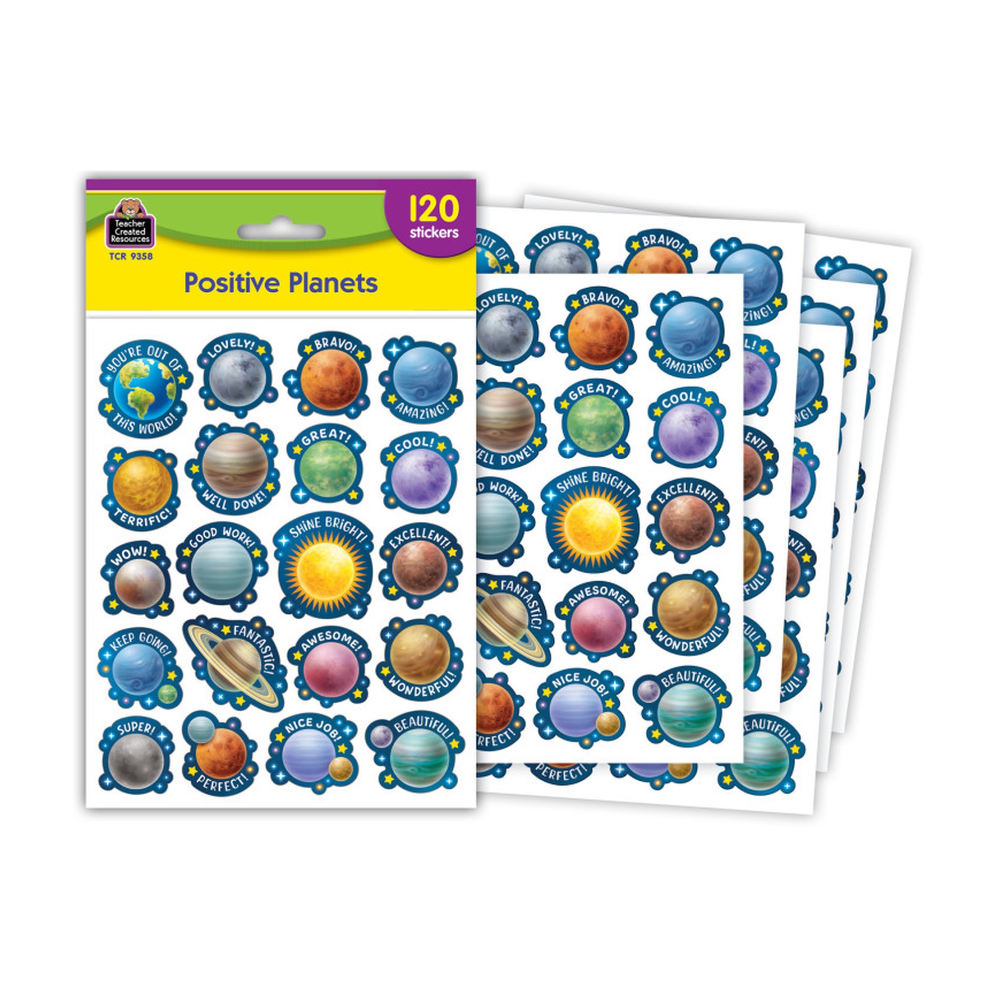 Positive Planets Stickers