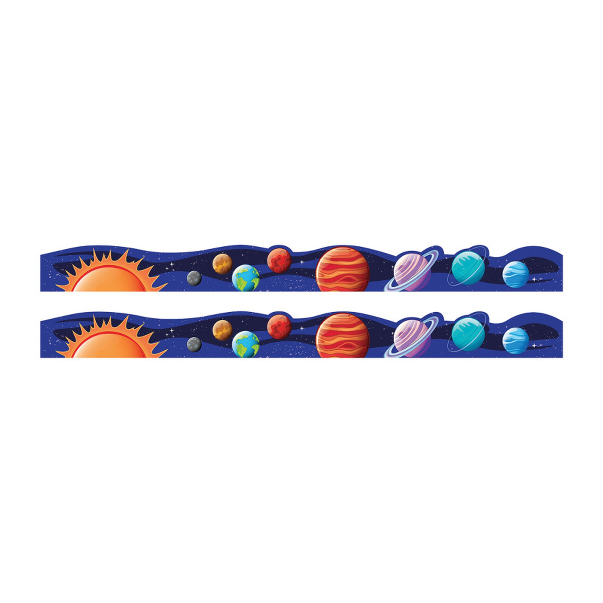 Solar System Extra-Wide Classroom Border Trim, 24 Strips