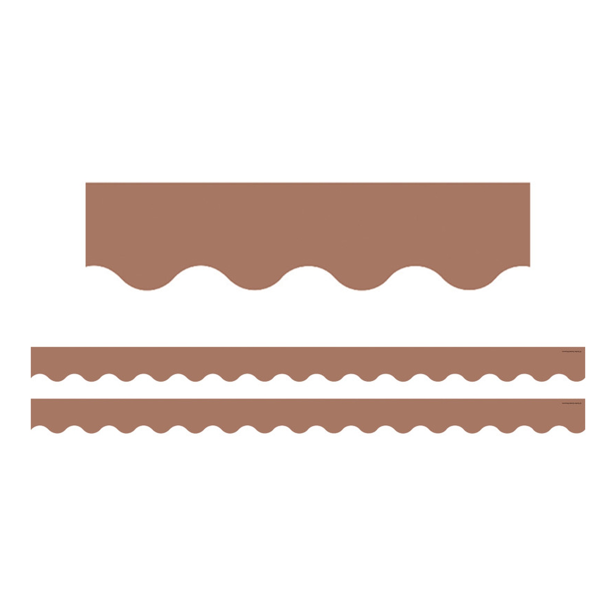 Mocha Scalloped Border Trim, 2-Pack