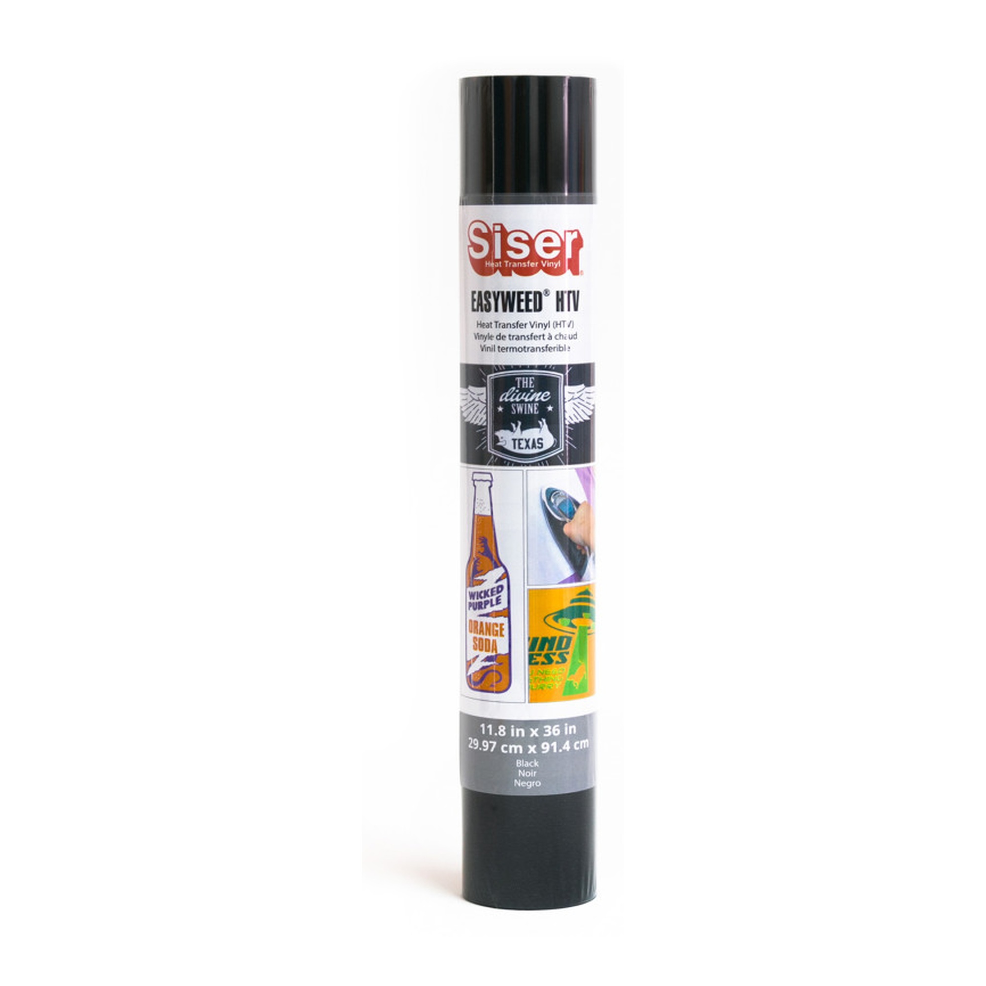 Black 36-Inch Heat Transfer Vinyl