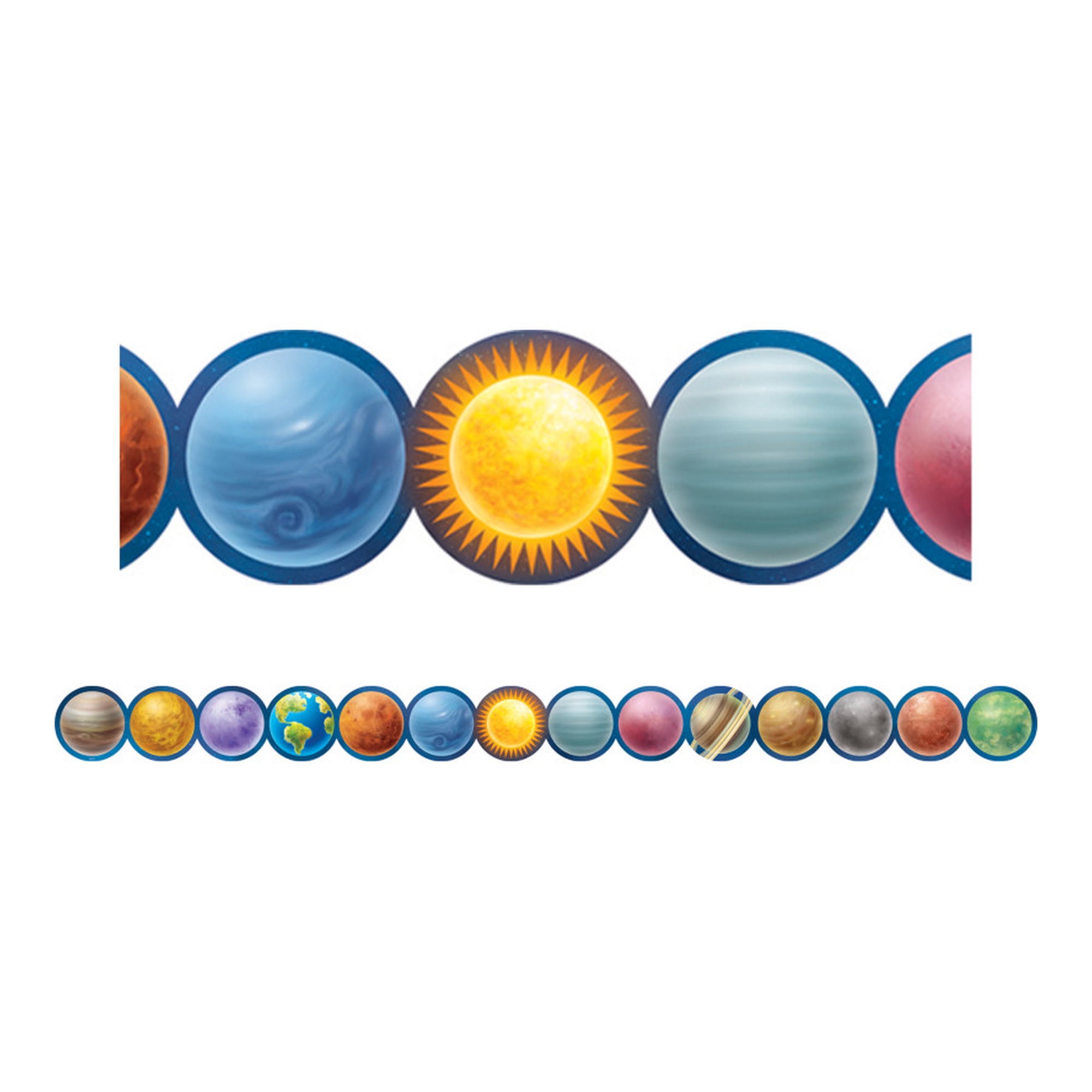 Outer Space Planets Die-Cut Border Trim
