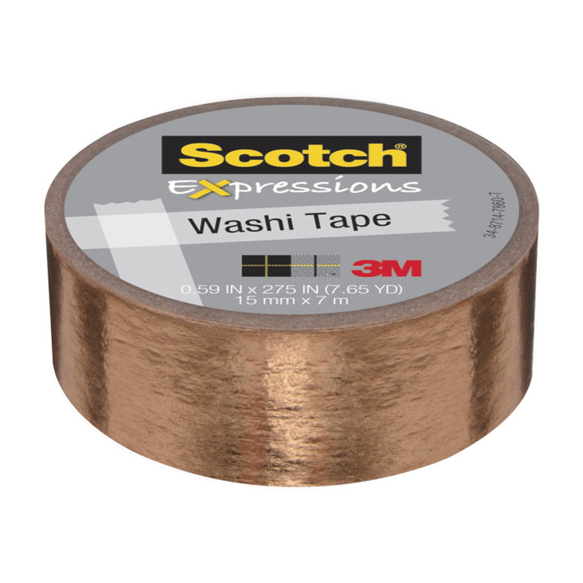 Copper Foil Expressions Washi Tape, 0.59 in. x 275 in.