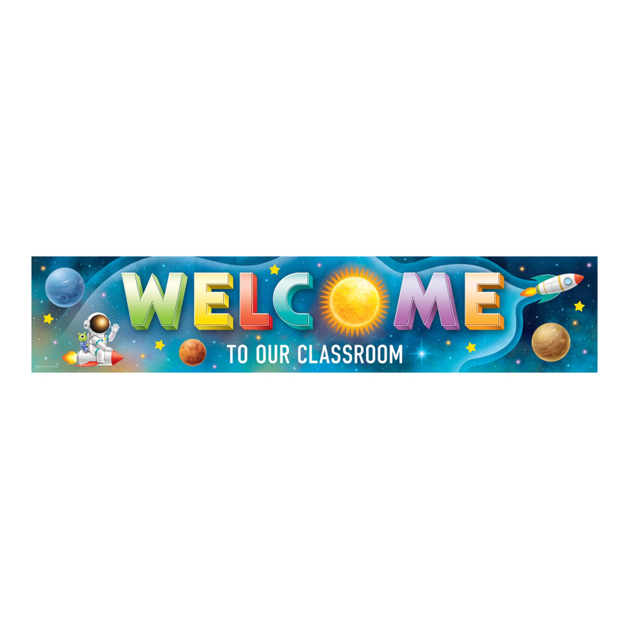 Outer Space Crew Classroom Welcome Banner