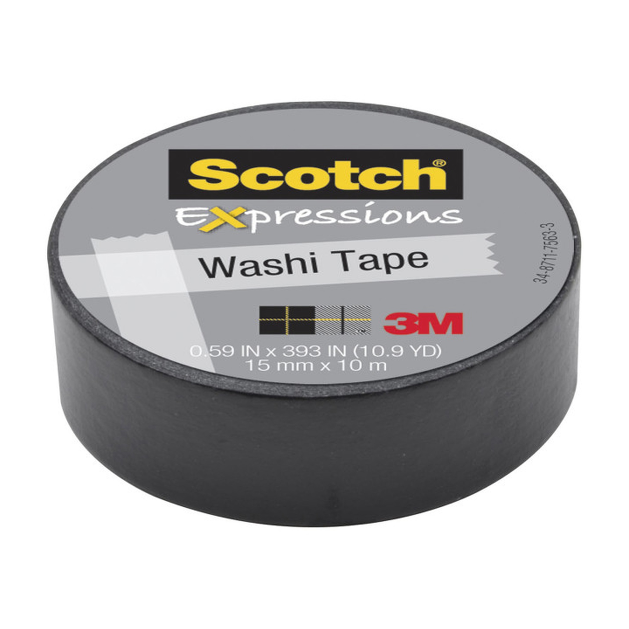 Black Expressions Washi Tape Roll