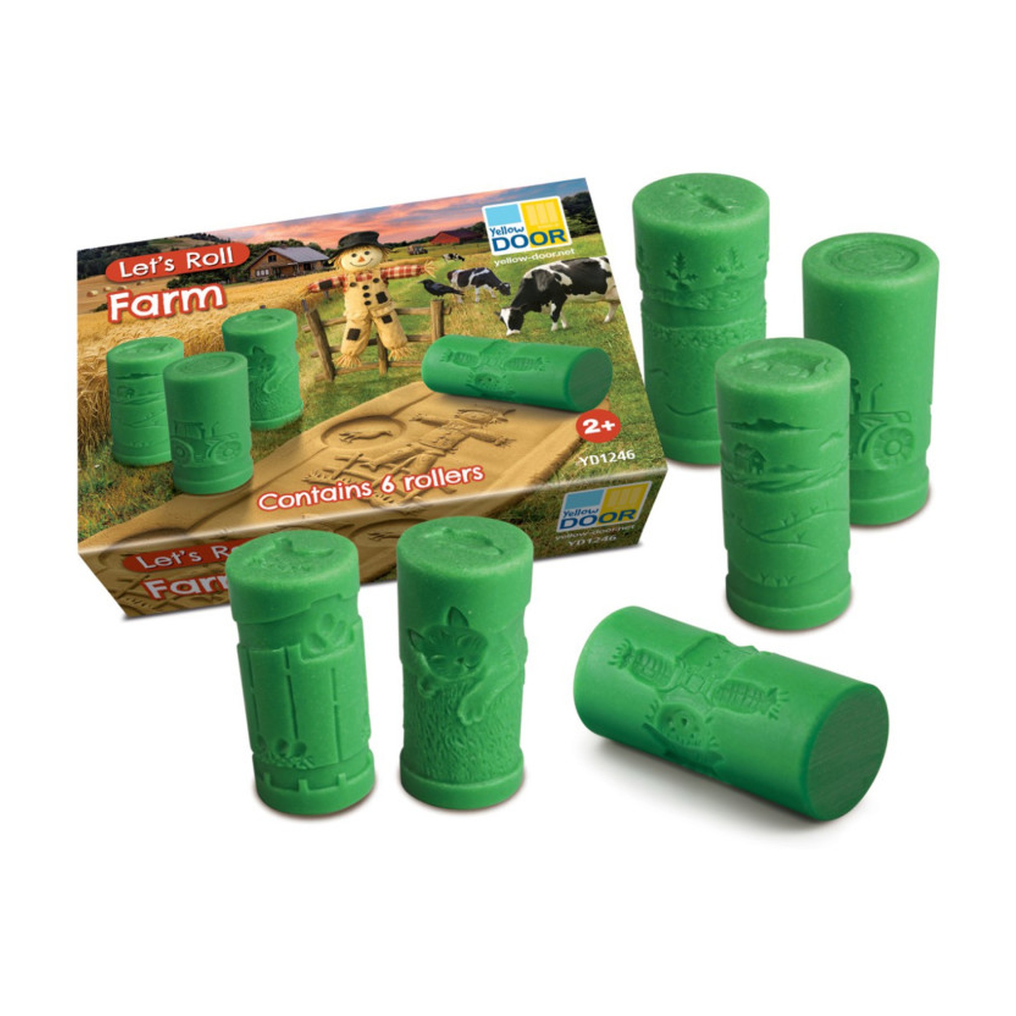 Farm Scene Pattern Rollers - Set of 6