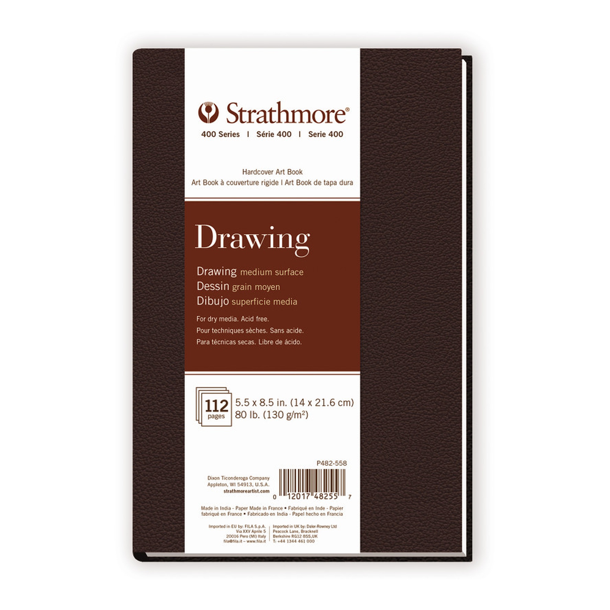400 Series Hardbound Drawing Art Book, 5.5 x 8.5 in, 56 Sheets