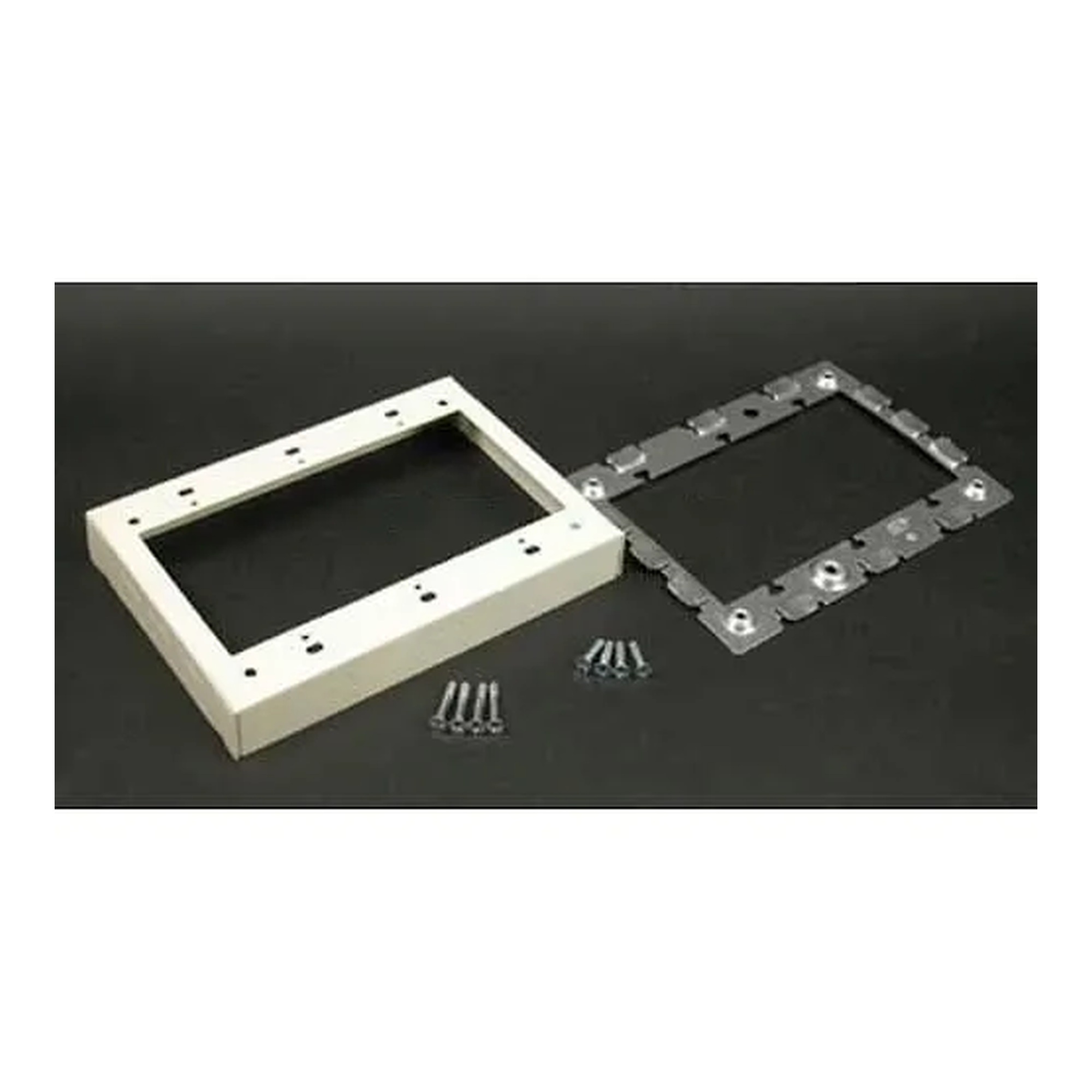 3-Gang Flush Extension Adapter, Ivory