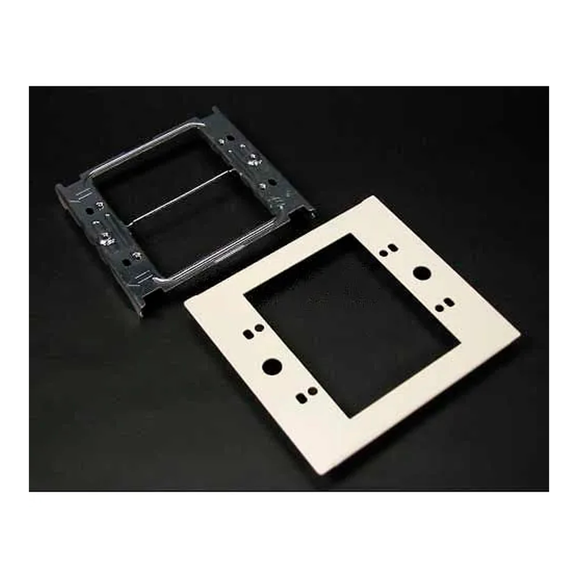 Two-Gang Overlapping Device Plate, 5-1/8 in. Length