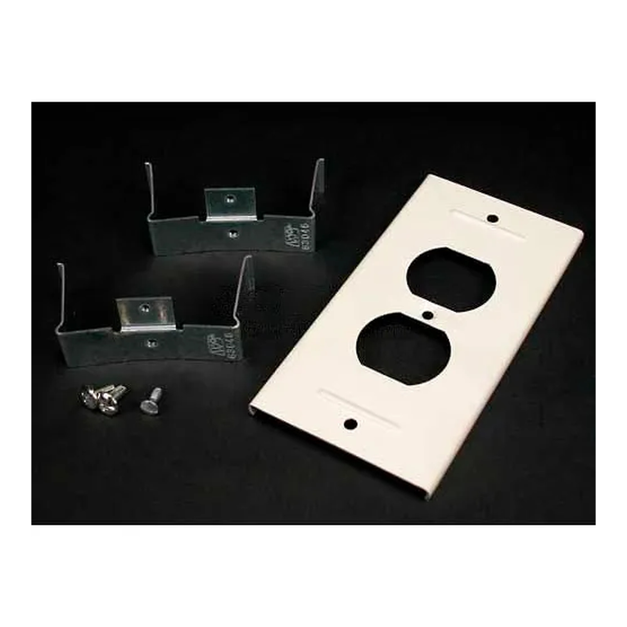 Gray Duplex Receptacle Cover, 5-3/8 in. Long