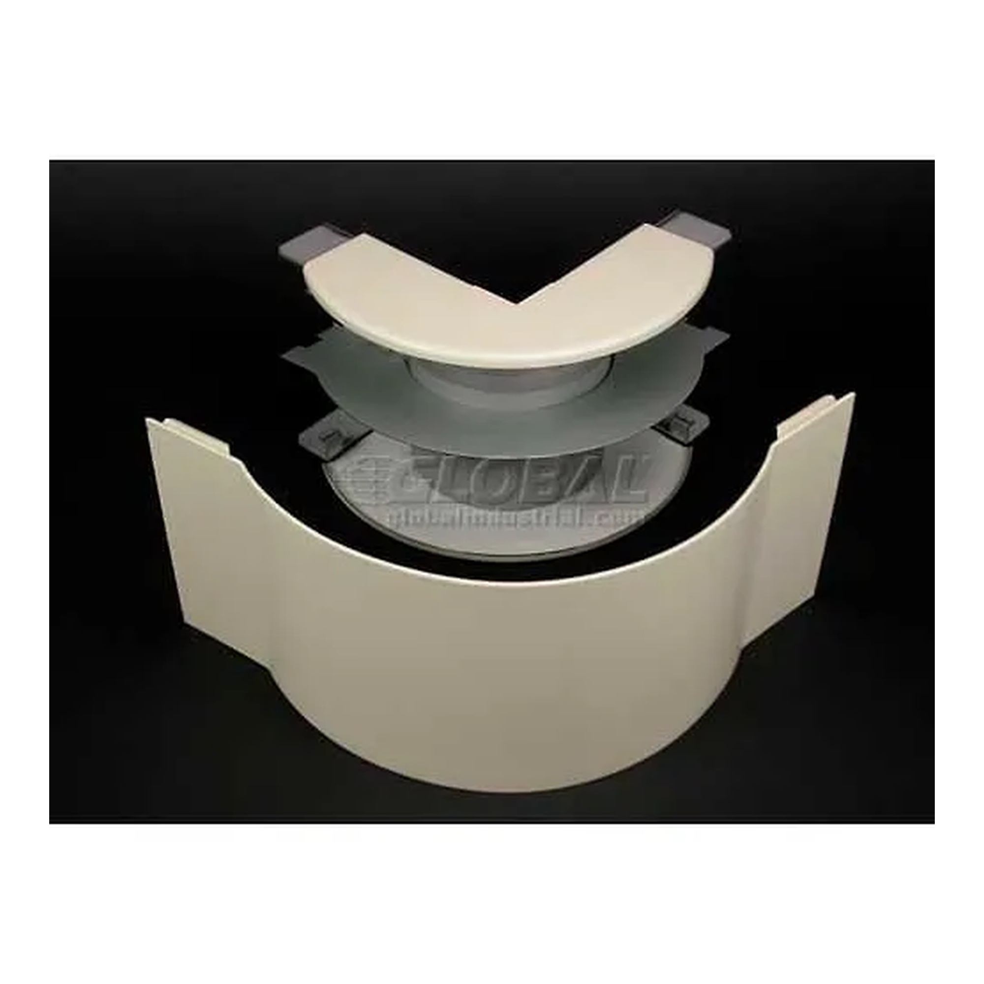 2-Inch Radius FiberReady External Elbow, Ivory, 6-1/2 Inch Length