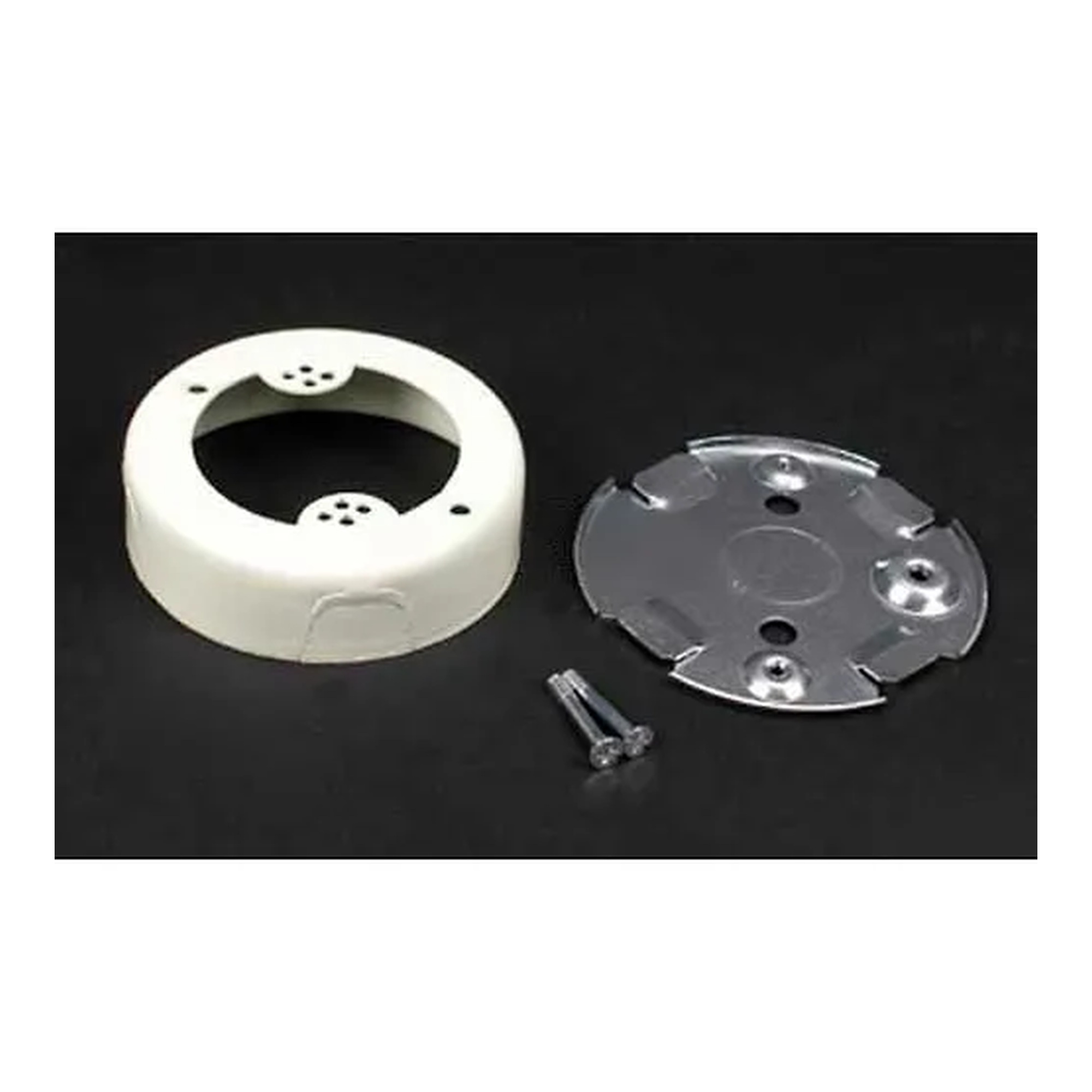 White Low-Profile Outlet Box