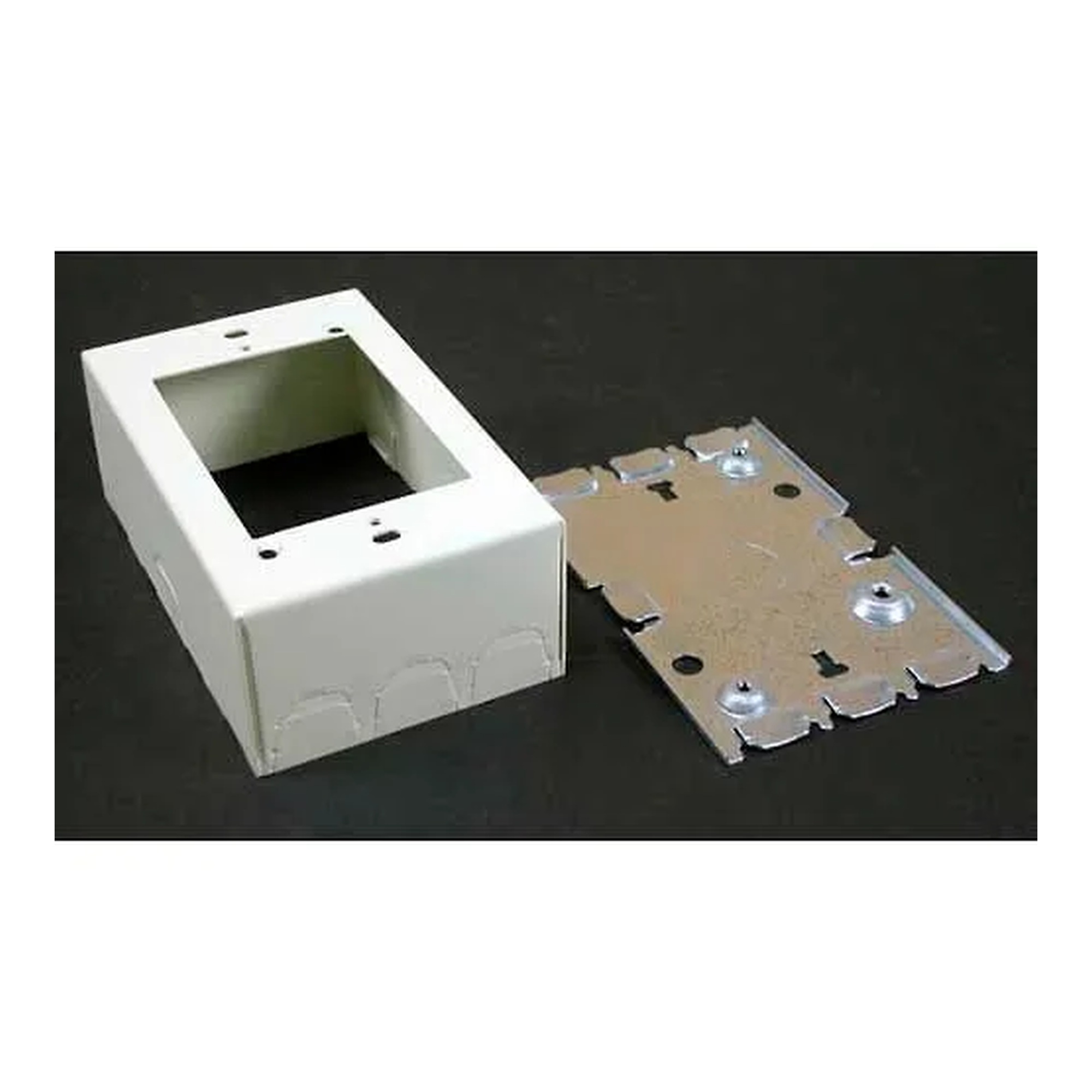 1-Gang Switch and Receptacle Box, Ivory