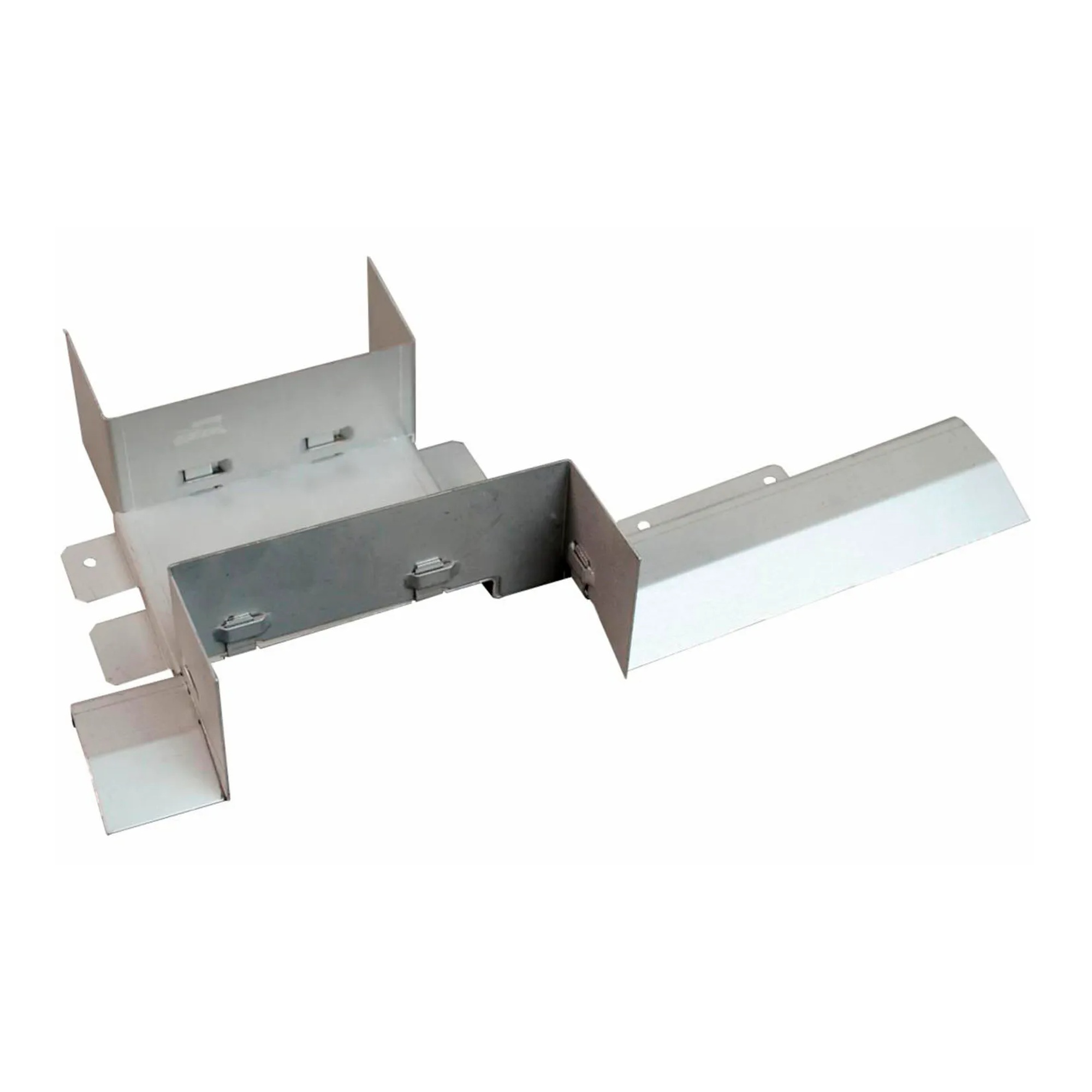 Overfloor 4-Gang Device Box Crossover, Black