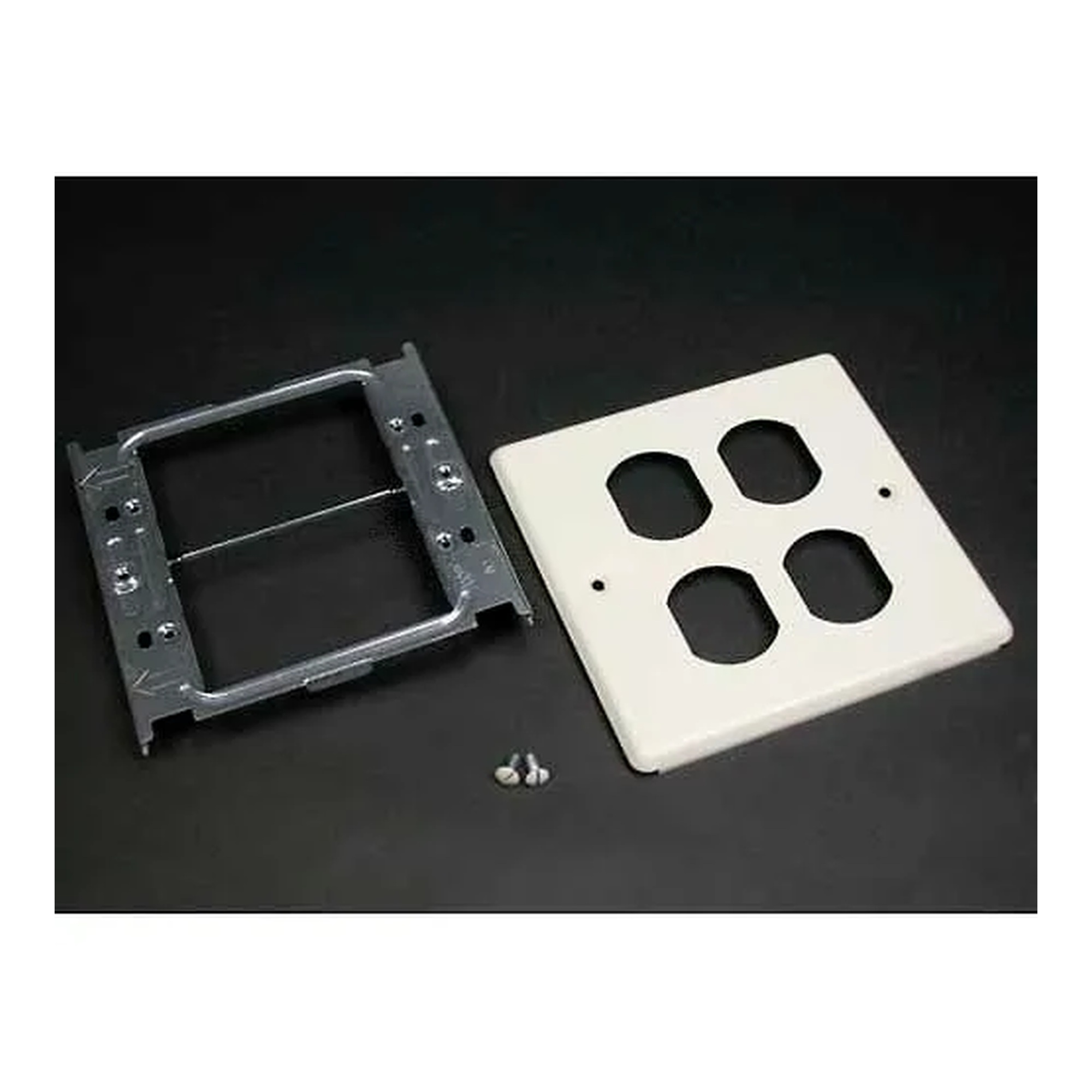 Ivory Duplex Receptacle Raceways