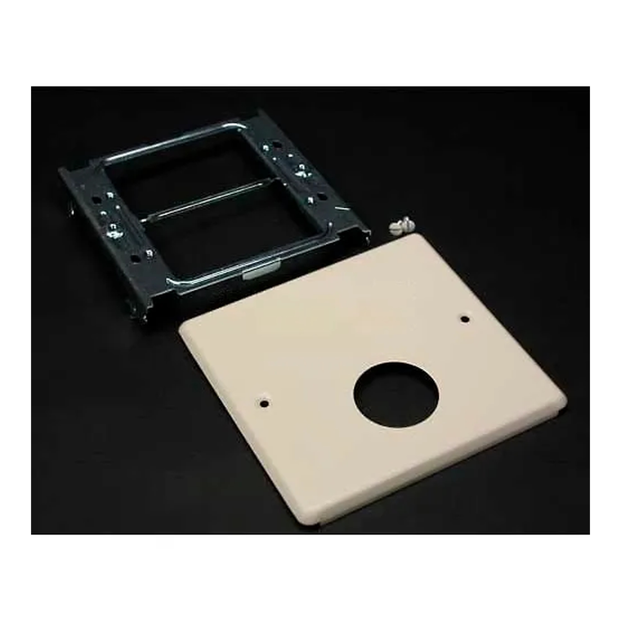 Two-Gang Overlapping Raceway Cover with Single Round Opening - Model V4047AX*