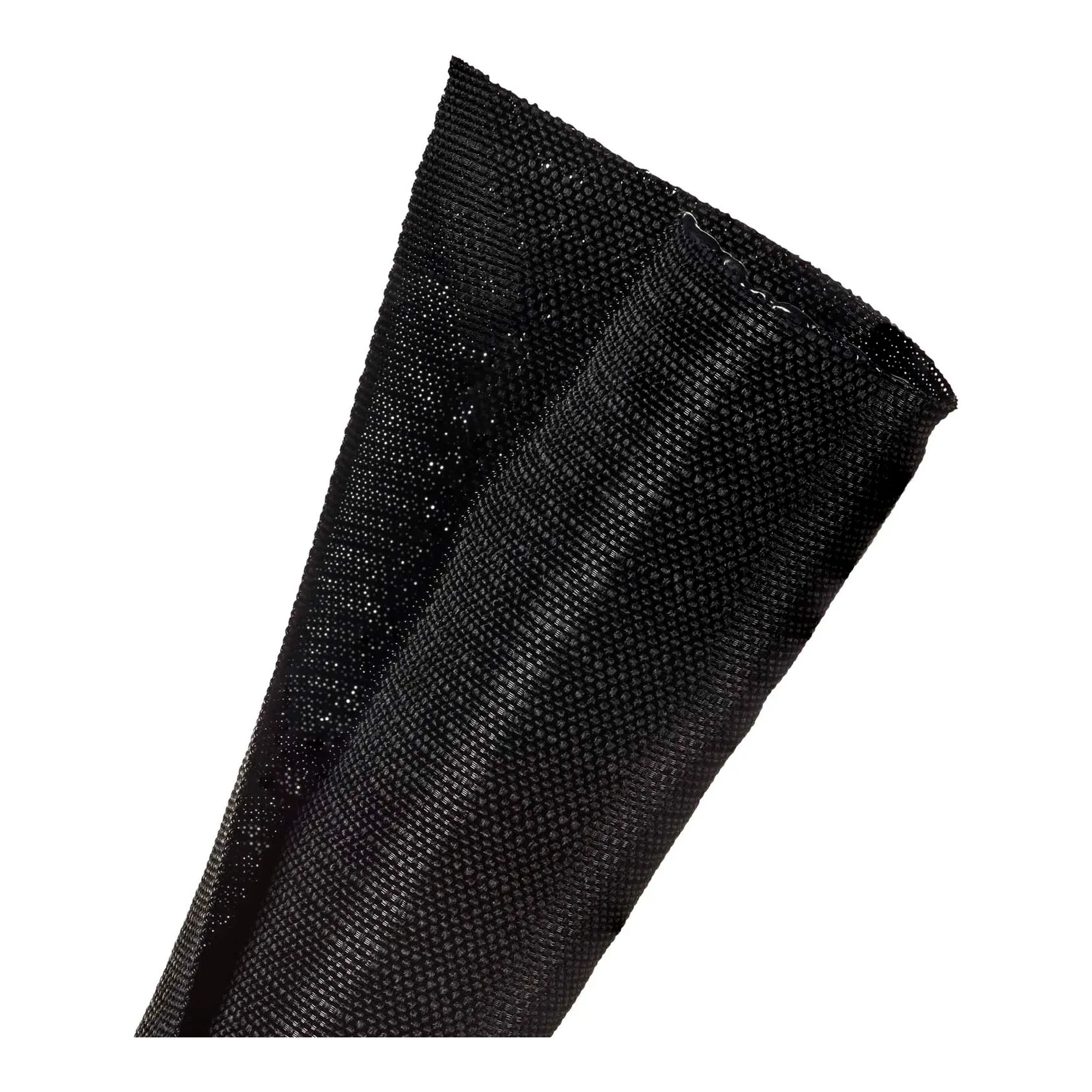 Woven Split Wrap Cable Sleeve, 1-1/2 in. Diameter, 25 ft., Black