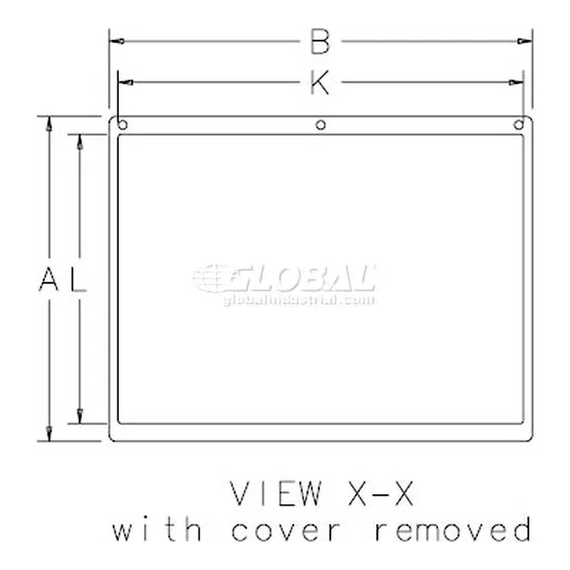 Gray steel sloped control enclosure with angled cover