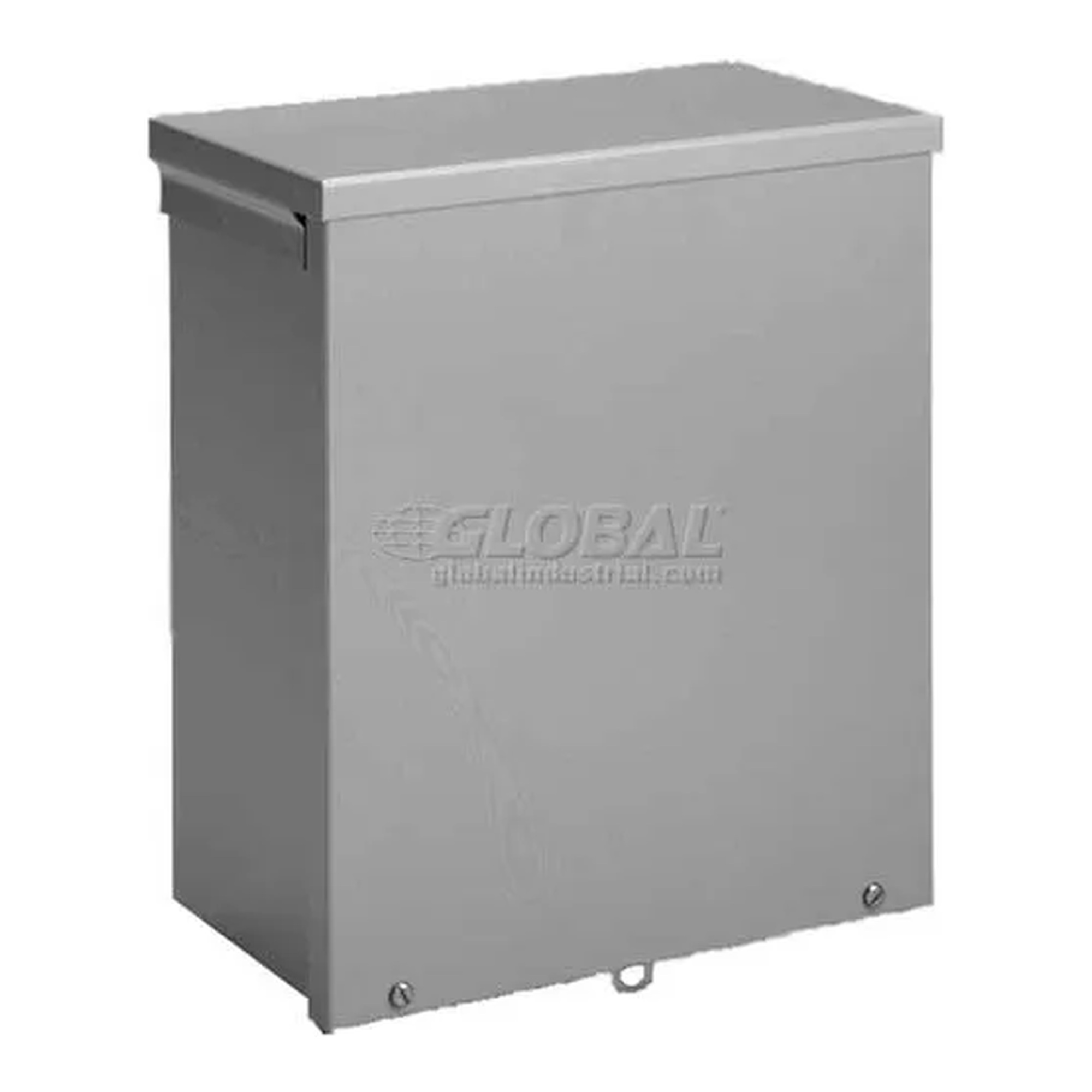 Type 3R Screw-Cover Steel Wiring Enclosure, Gray - 12.75 W x 7 H x 16.75 D