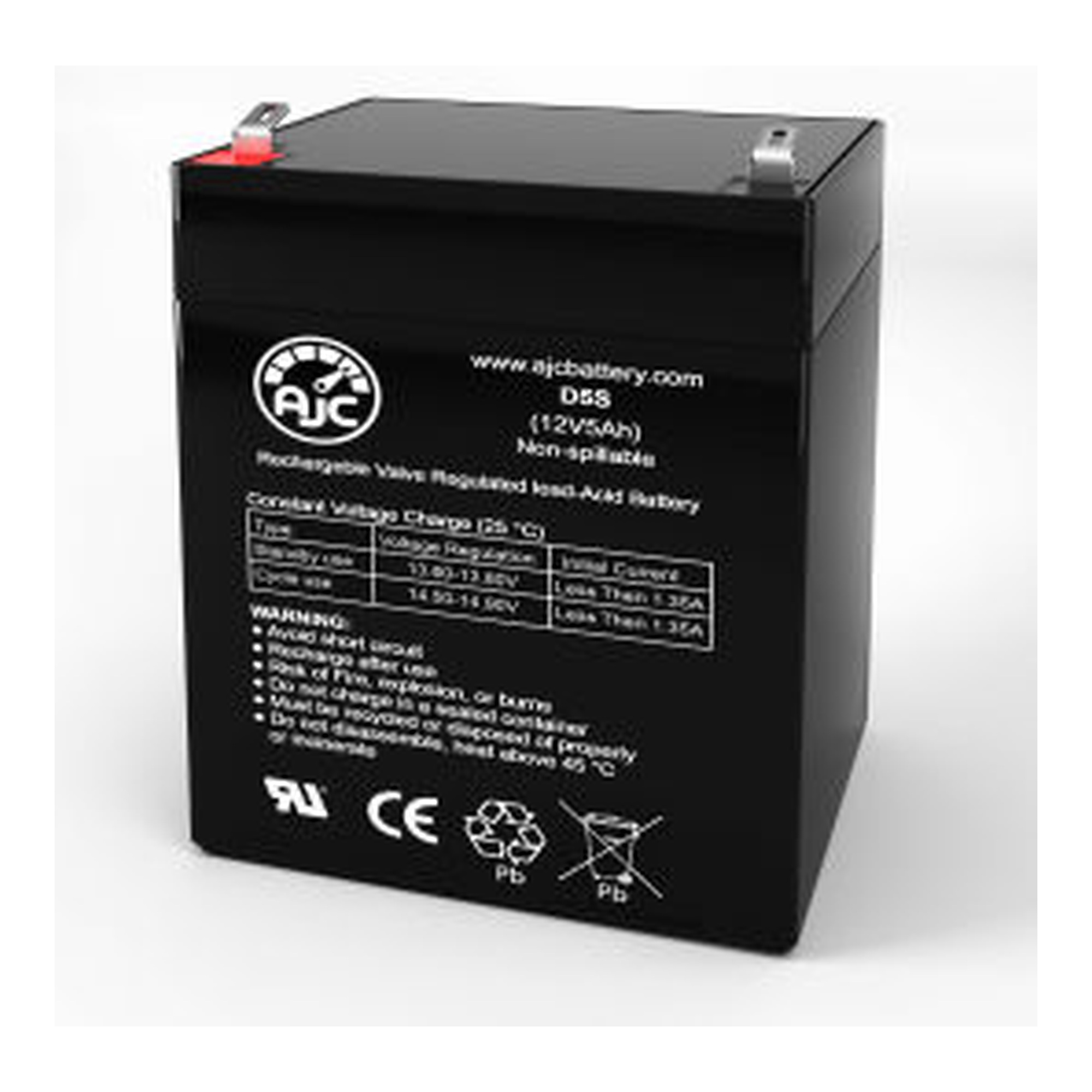12V 5Ah F1 Alarm Replacement Battery for MA1000E4LB PAK