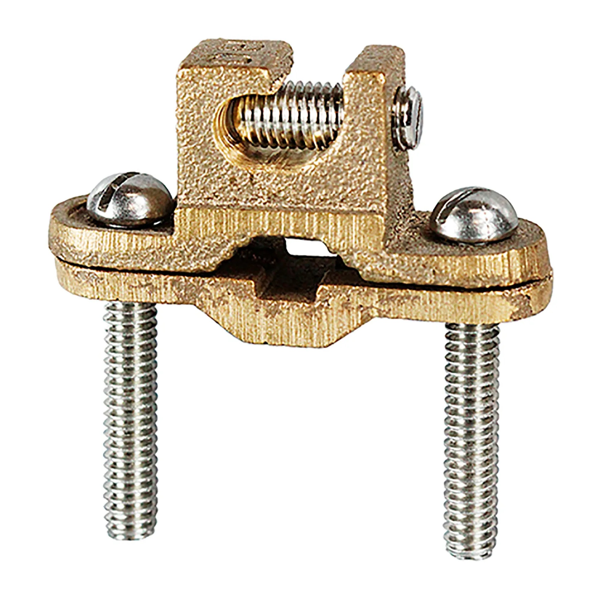 Bronze Bare Ground Clamp with Lay-In Lug, 25-Pack
