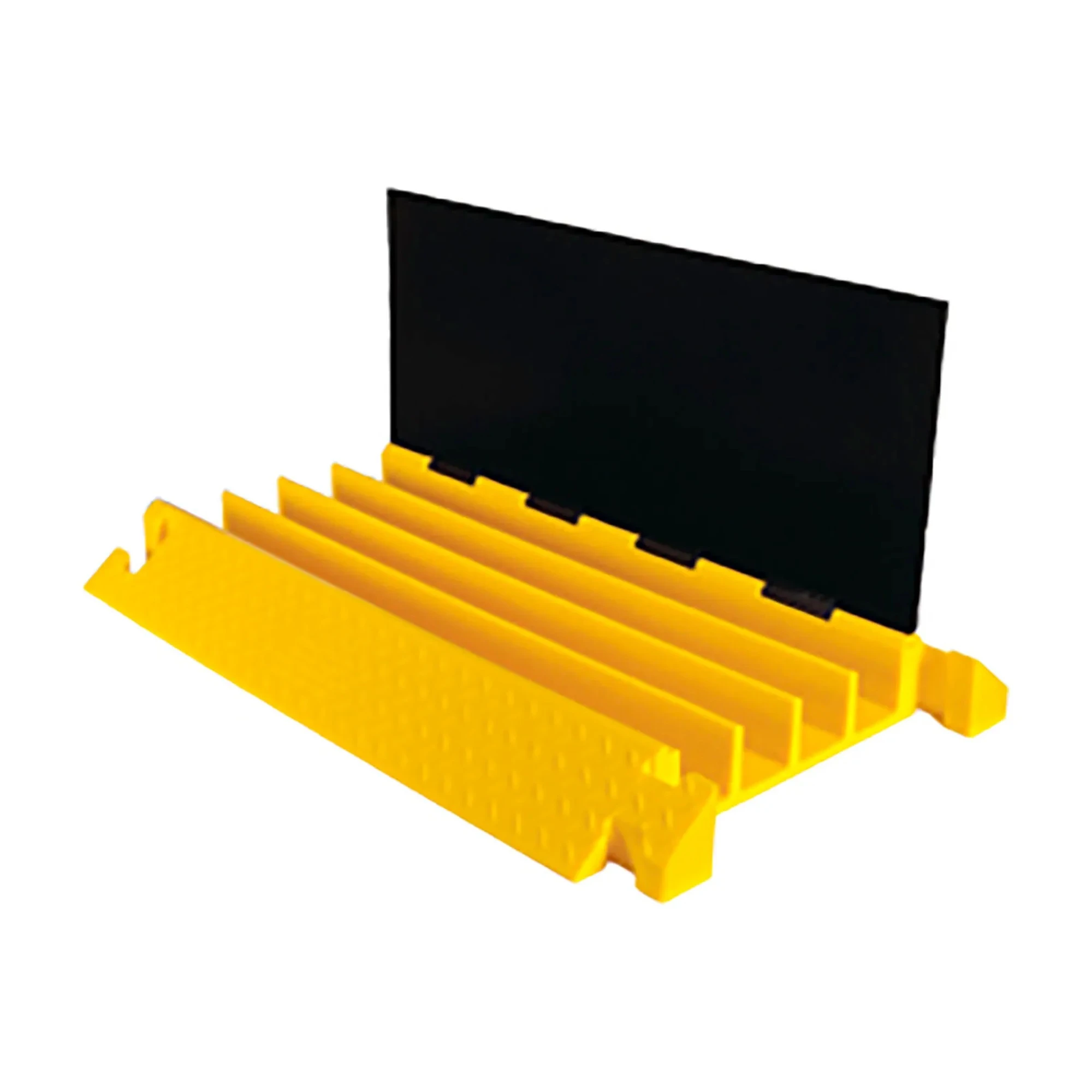 4-Channel Drop-Over Cable Protector, Black/Yellow