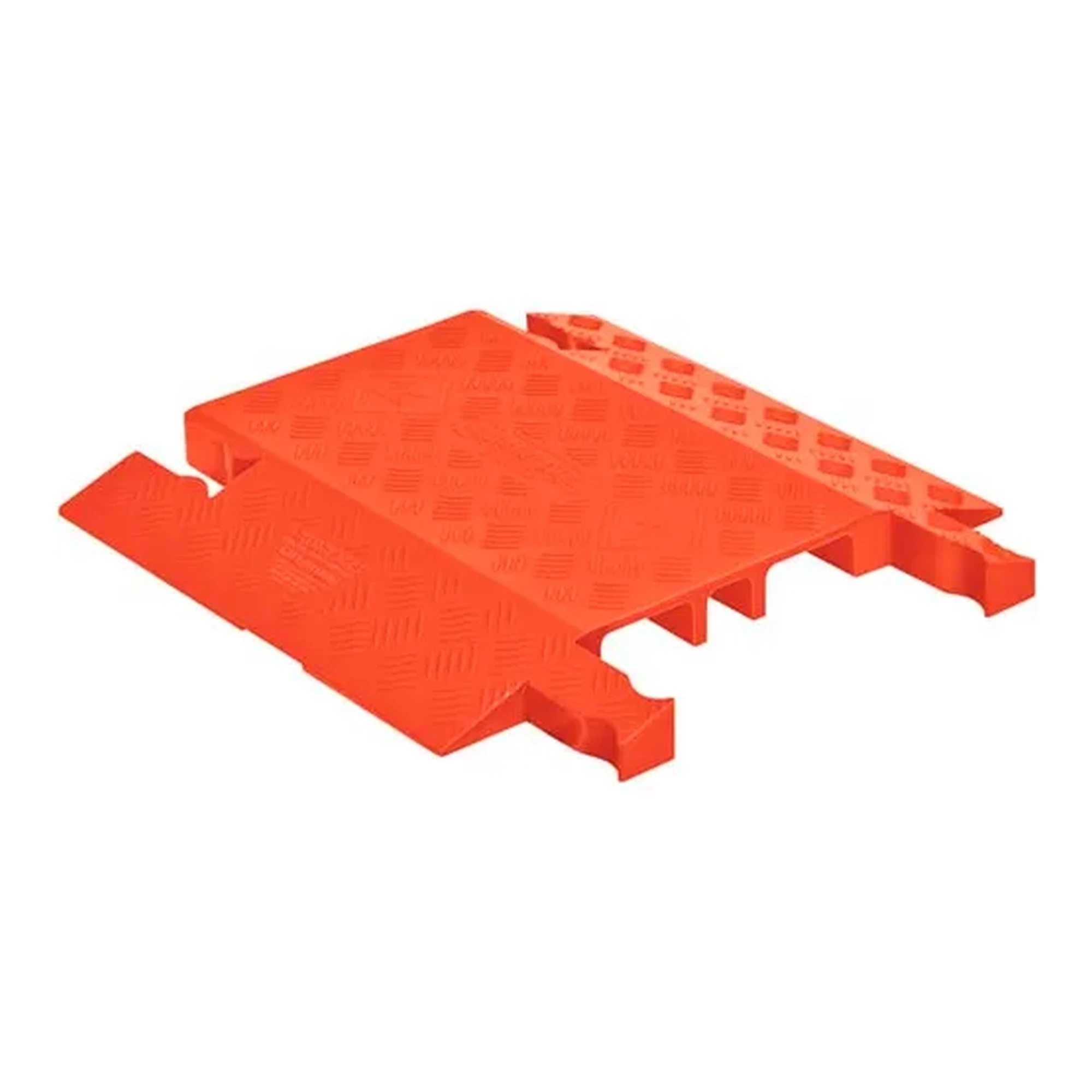 3-Channel Drop-Over Cable Protector, Orange