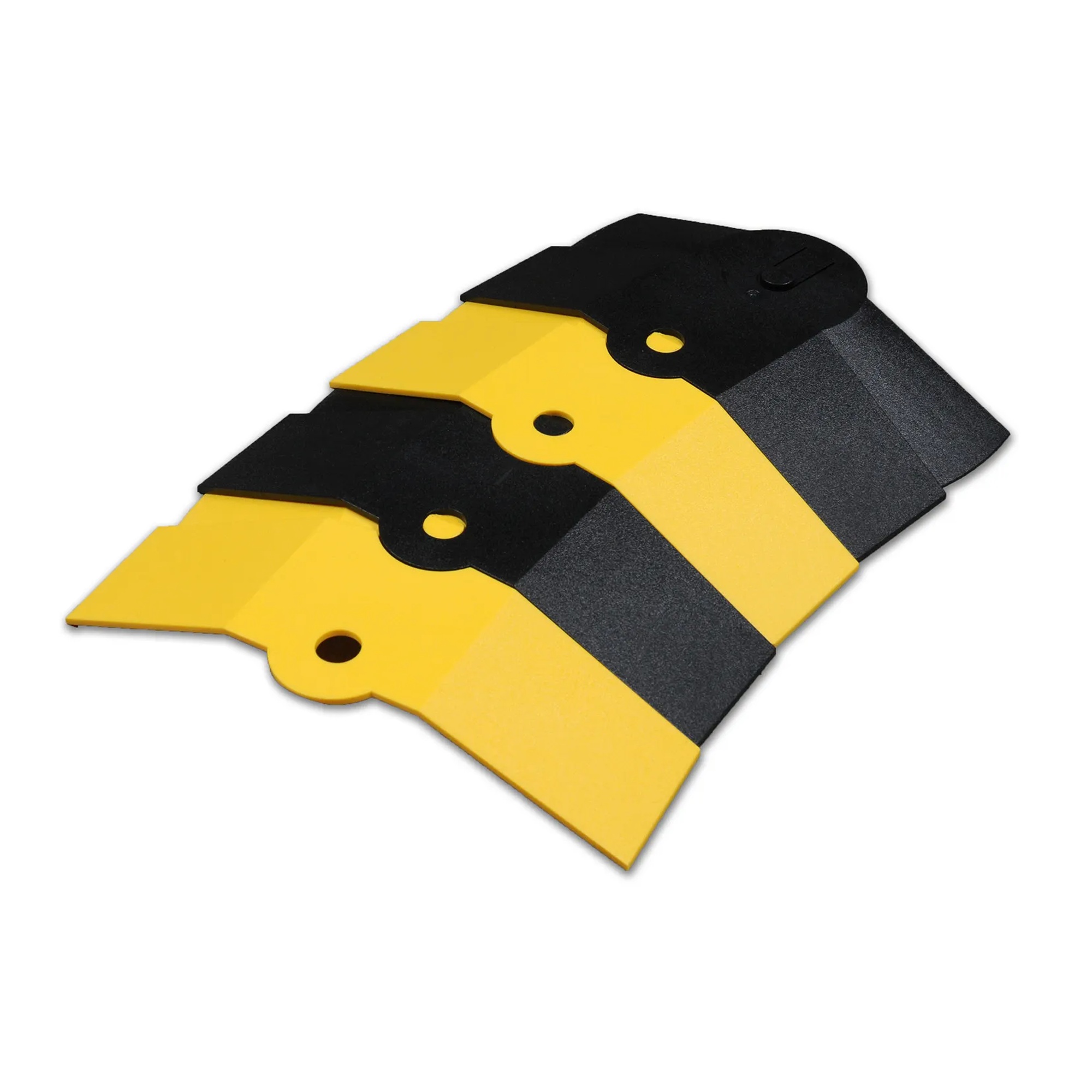Black and yellow medium articulating cable protector, 33 inches long