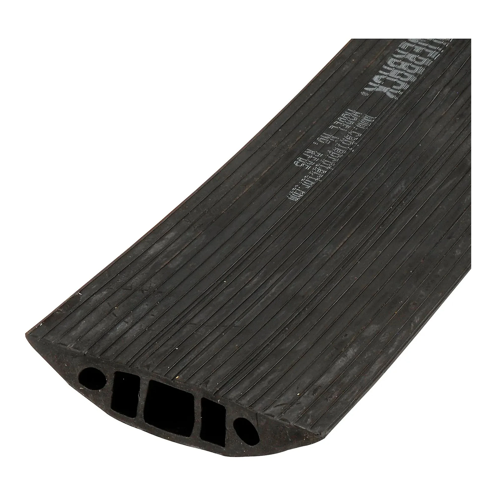 Black 5 ft. three-channel rubber cable protector
