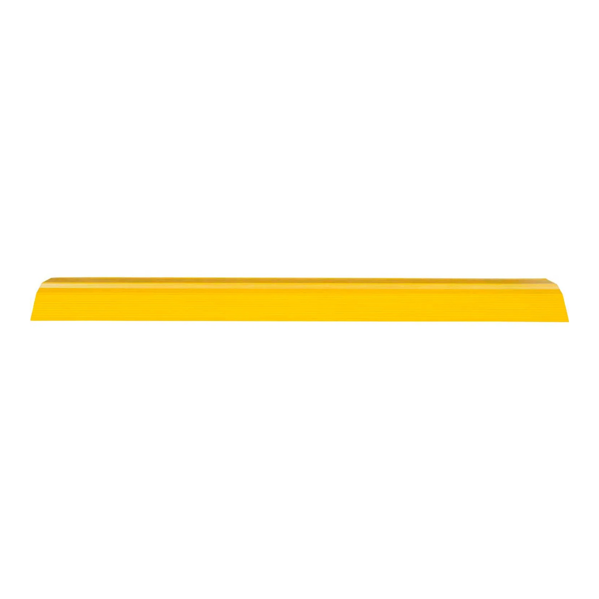 Yellow aluminum hose and cable crossover ramp