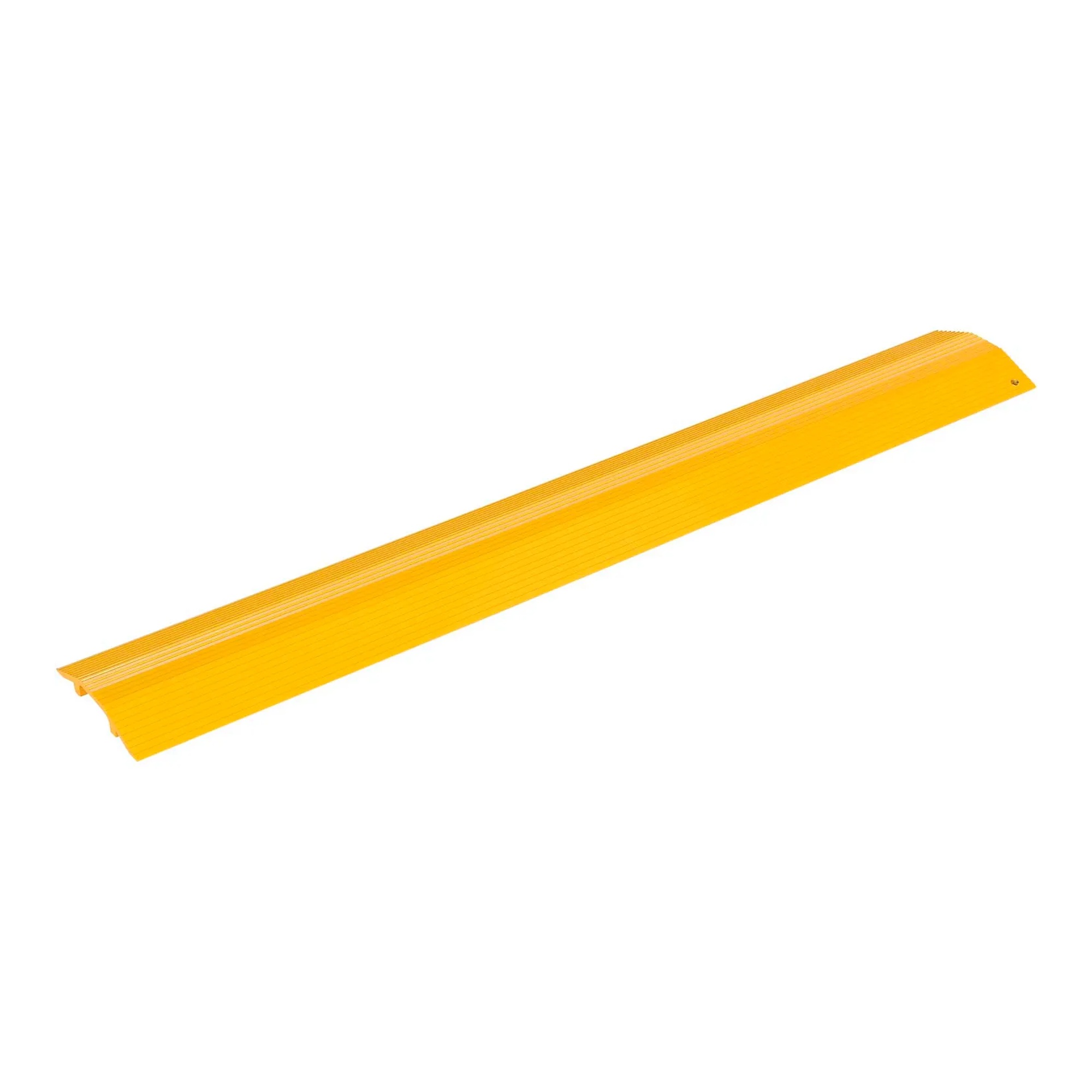 Yellow Aluminum Hose and Cable Crossover Ramp - 7-1/8 in W x 1-1/16 in H x 49 D
