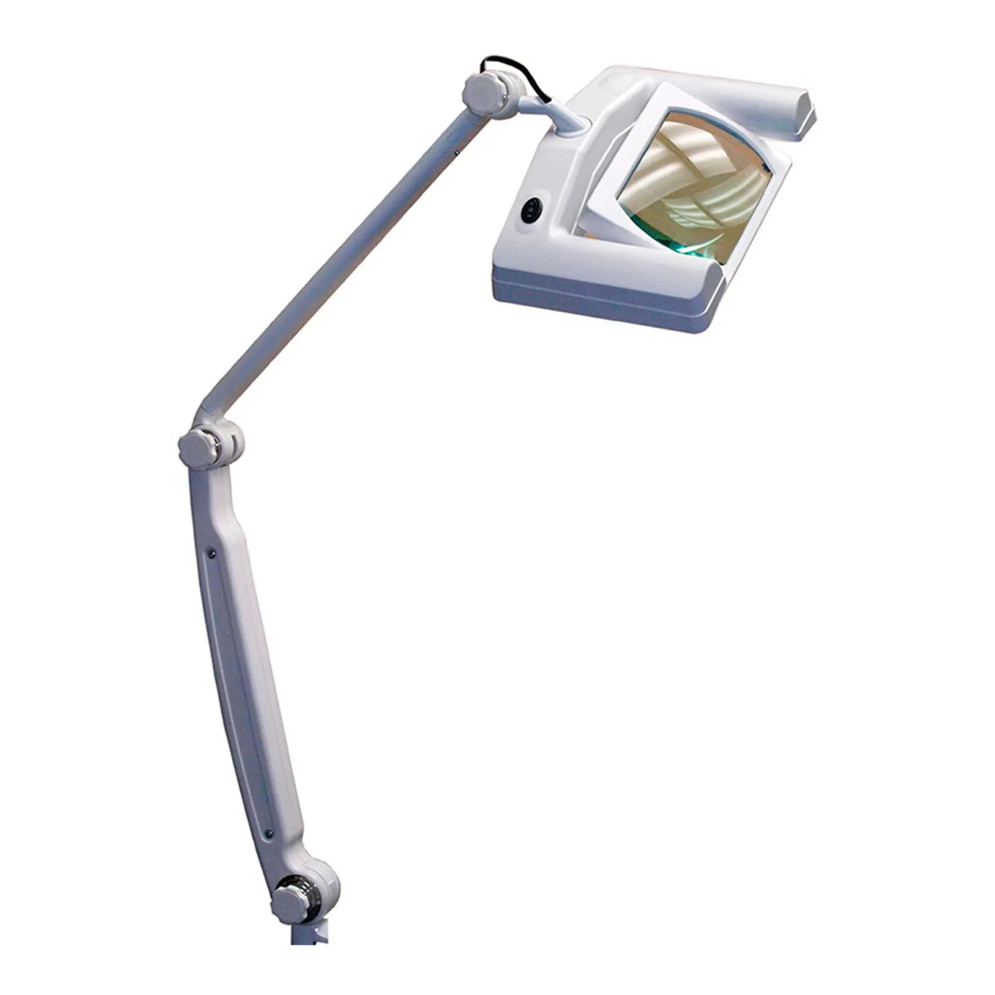 White LED Magnifying Task Lamp with 3-Diopter Glass Lens