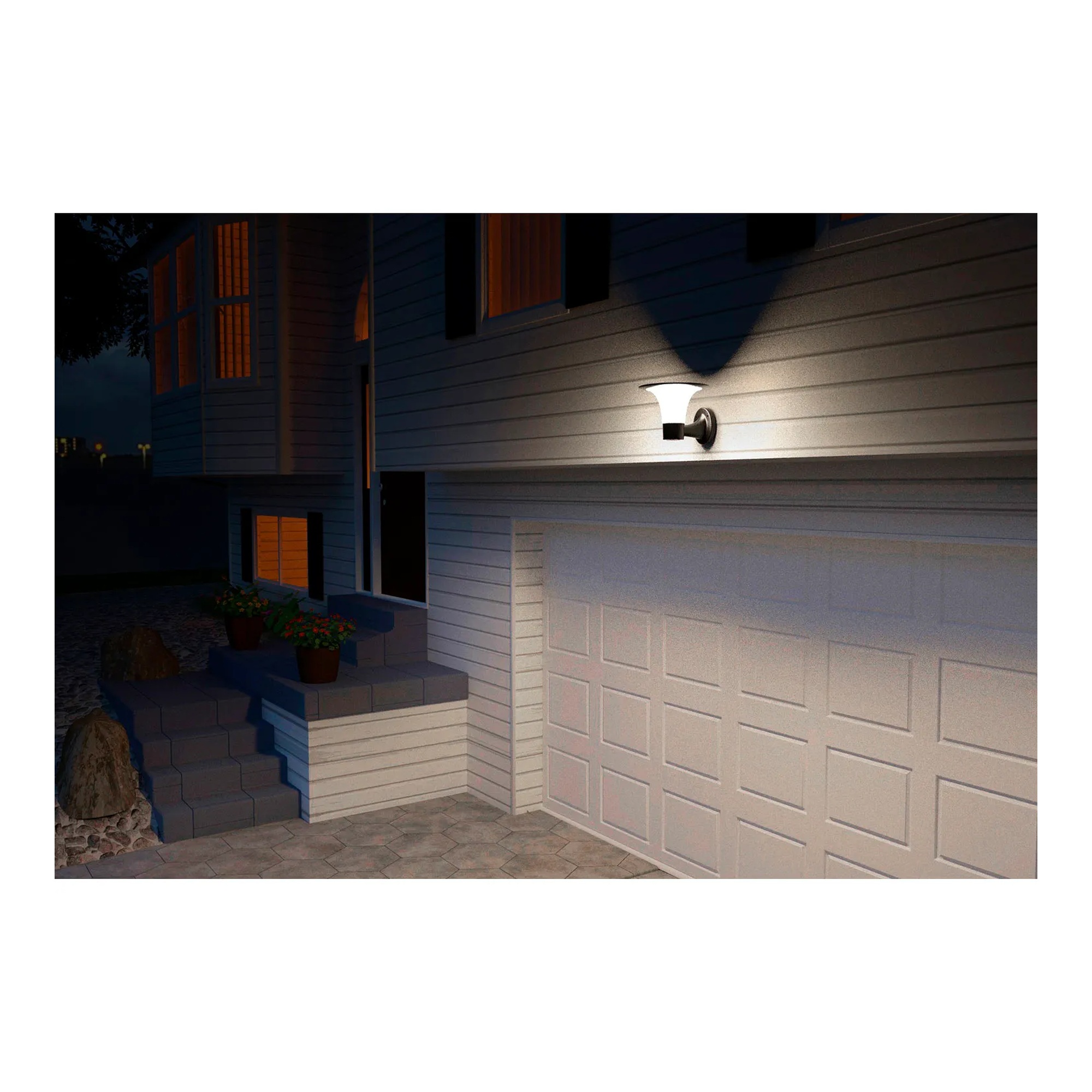 Black solar-powered LED color-selectable flood light