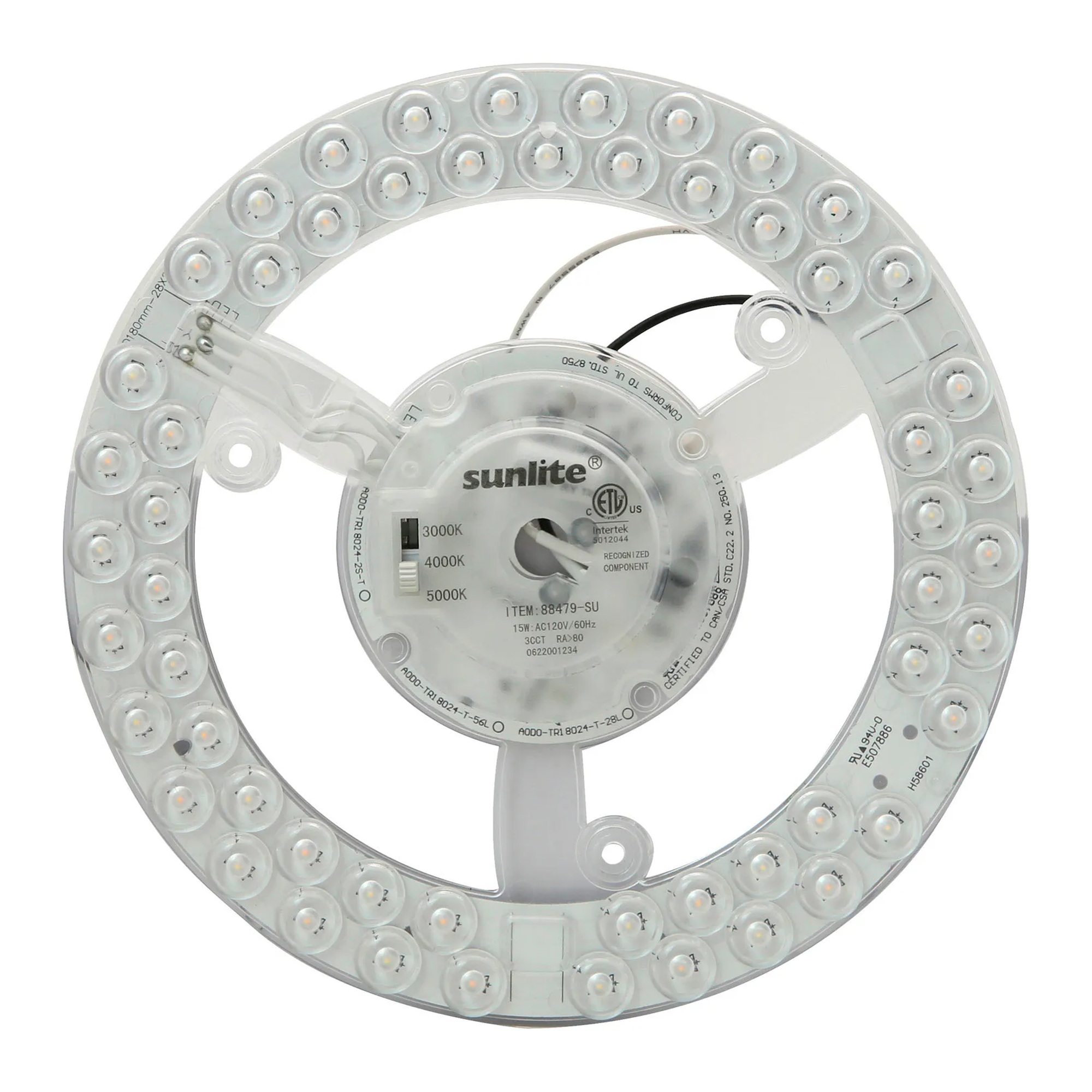 15W Selectable-CCT LED Light Engine Module, 1350 Lumens, 120V