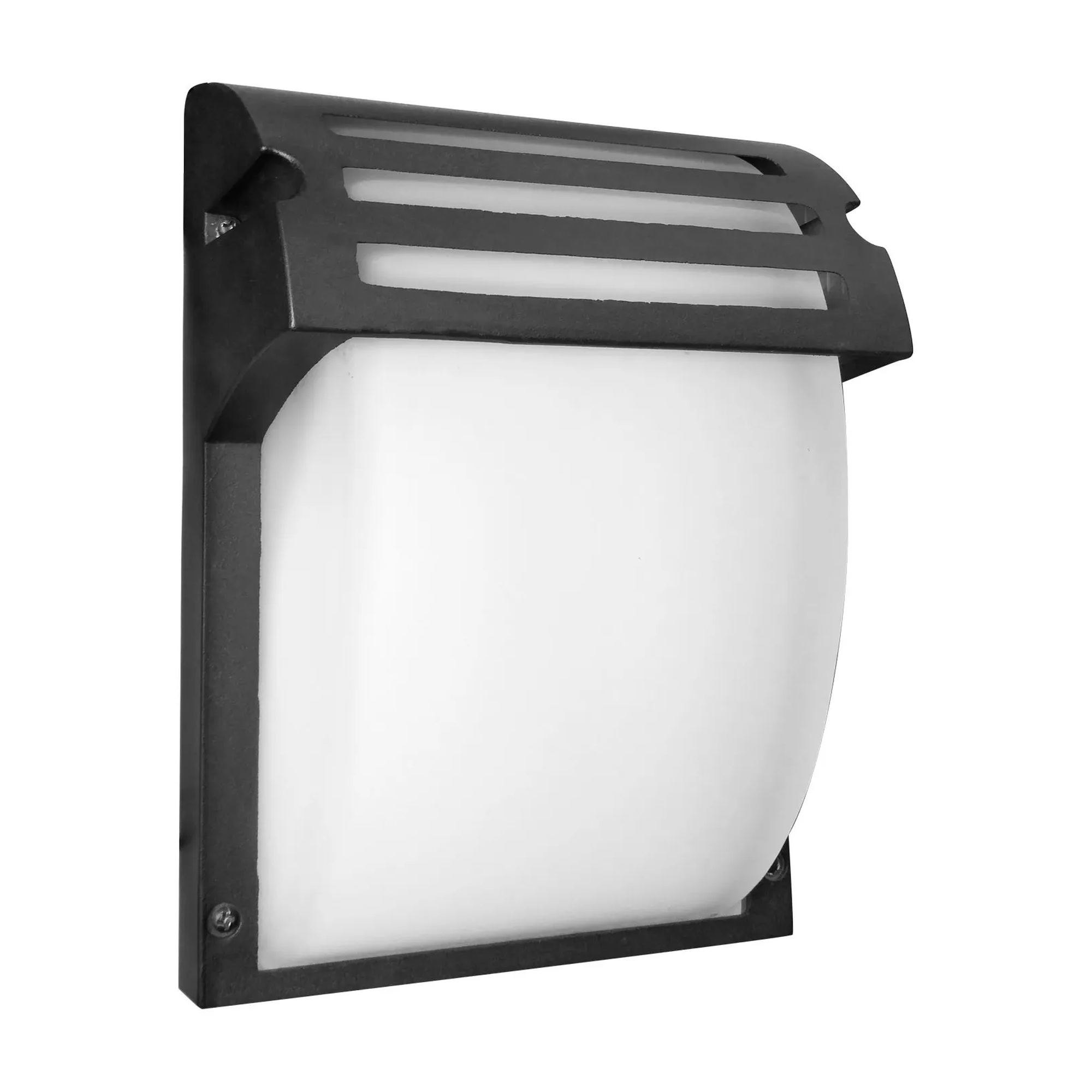 Selectable LED Outdoor Half-Circle Wall Sconce, 9W, Black