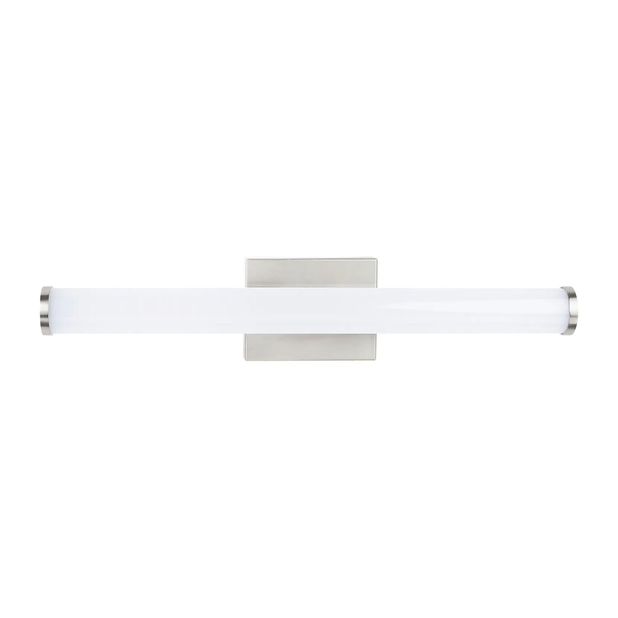 Brushed nickel 24-inch LED linear vanity light fixture