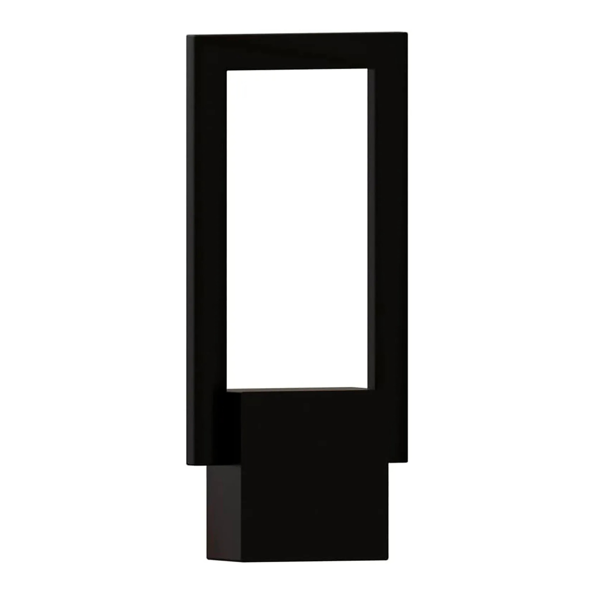 Modern Black LED Backlit Wall Sconce, 12W, 470 Lumens