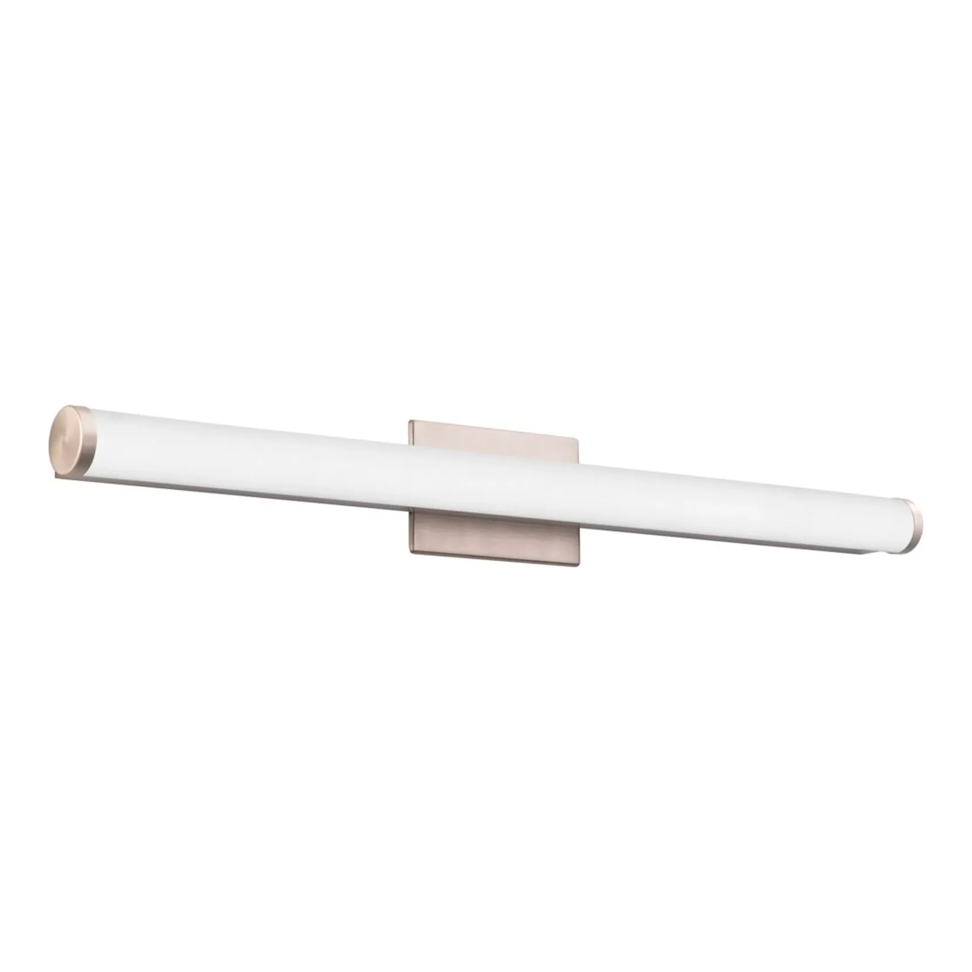 LED Contemporary Vanity Light, Silver, 34-3/16 in. L