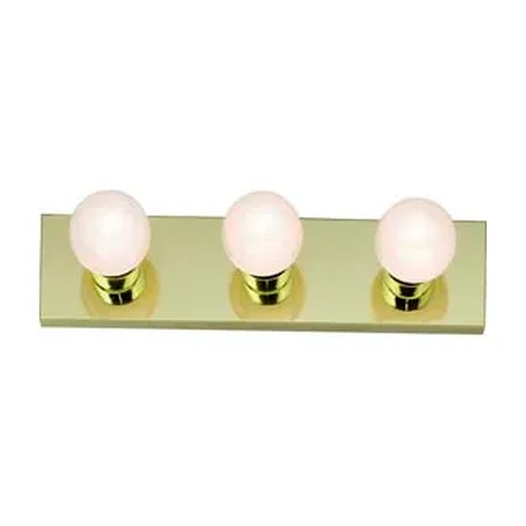 3-Light Polished Brass Vanity Strip