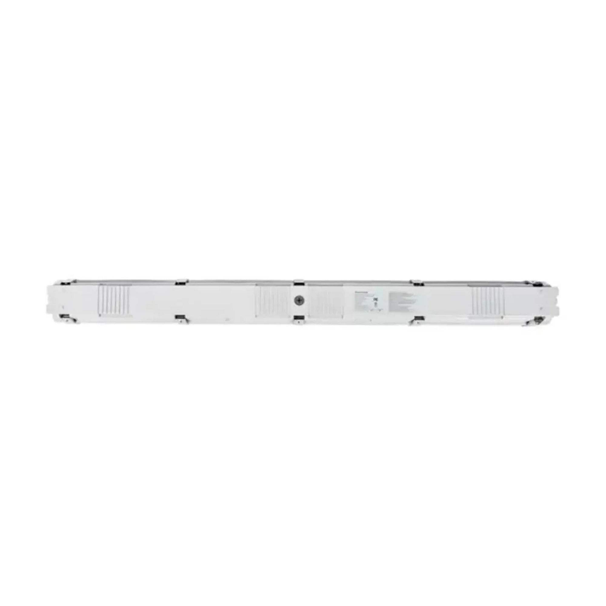 Gray 4-foot adjustable LED vapor-tight strip light fixture