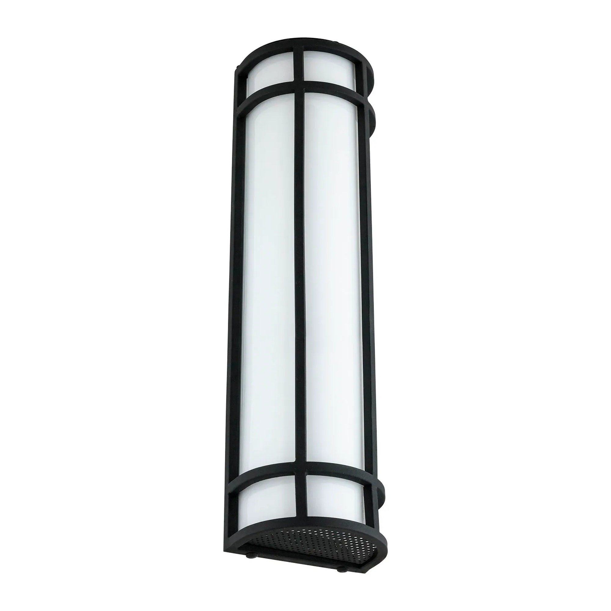 Tunable LED Outdoor Half-Cylinder Wall Sconce, White
