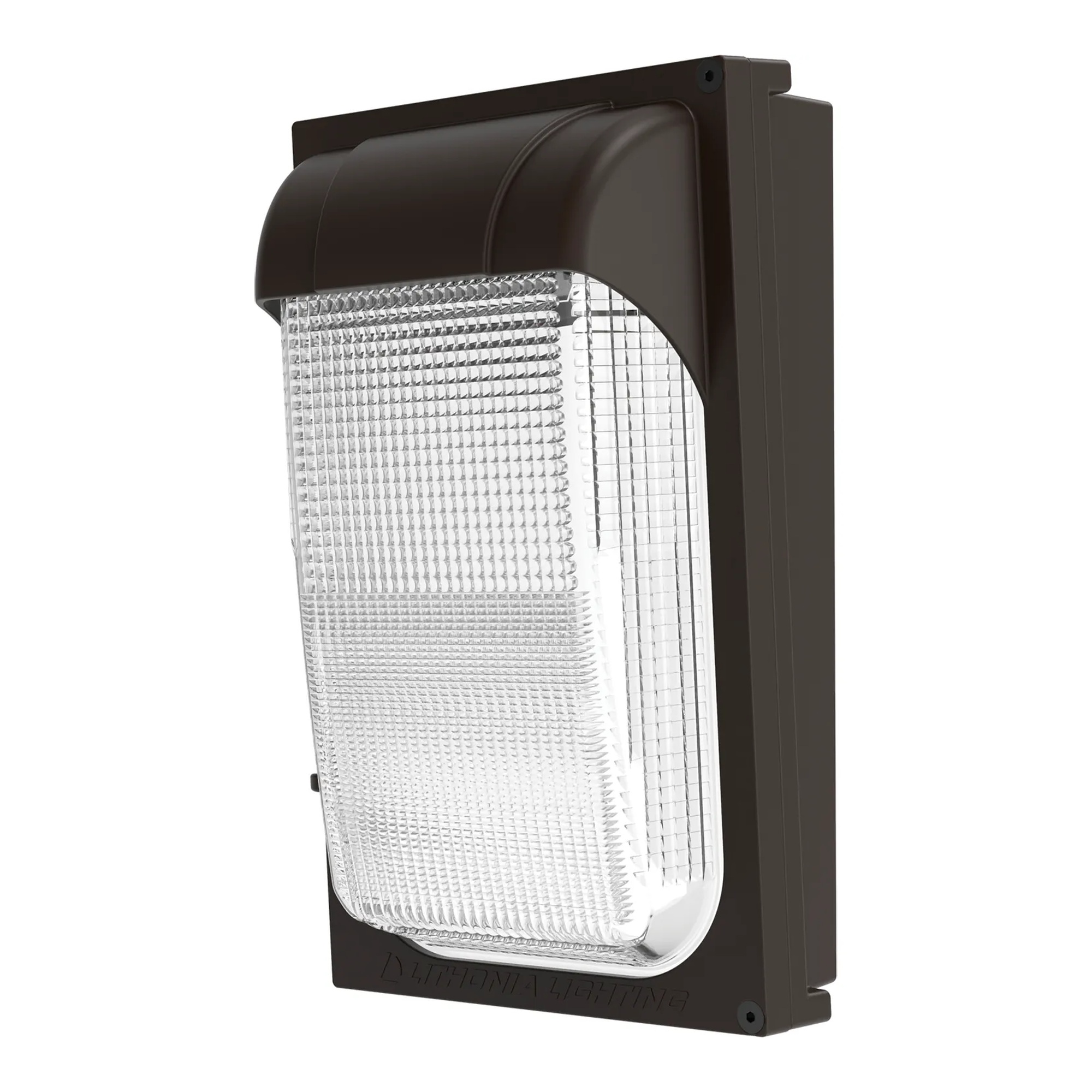 Adjustable-Output LED Wall Pack Light, 5000K, Dark Bronze - 5 in W x 12 in H x 7.75 D