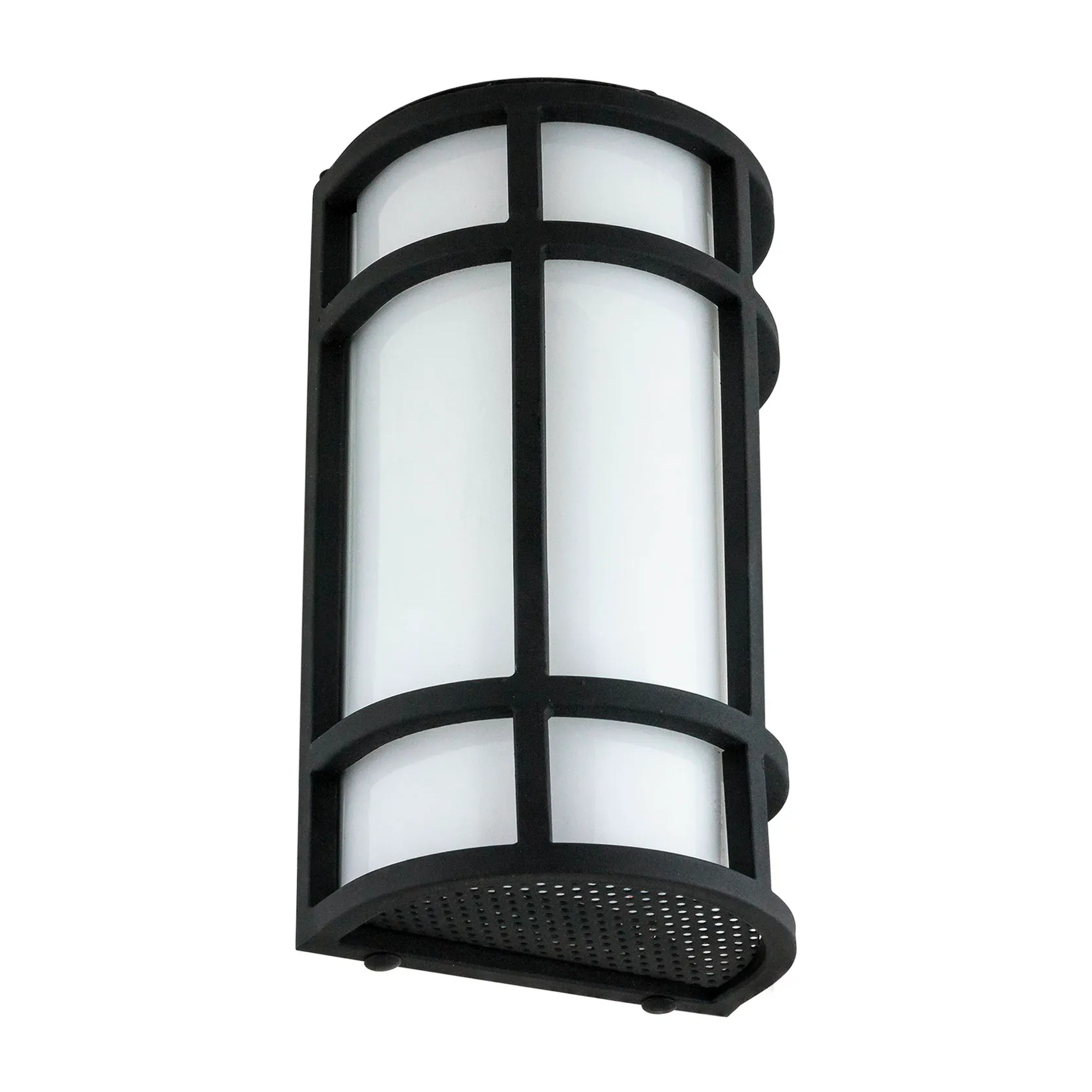 Mission-Style LED Half-Cylinder Outdoor Wall Light, 15W, 800 Lumens