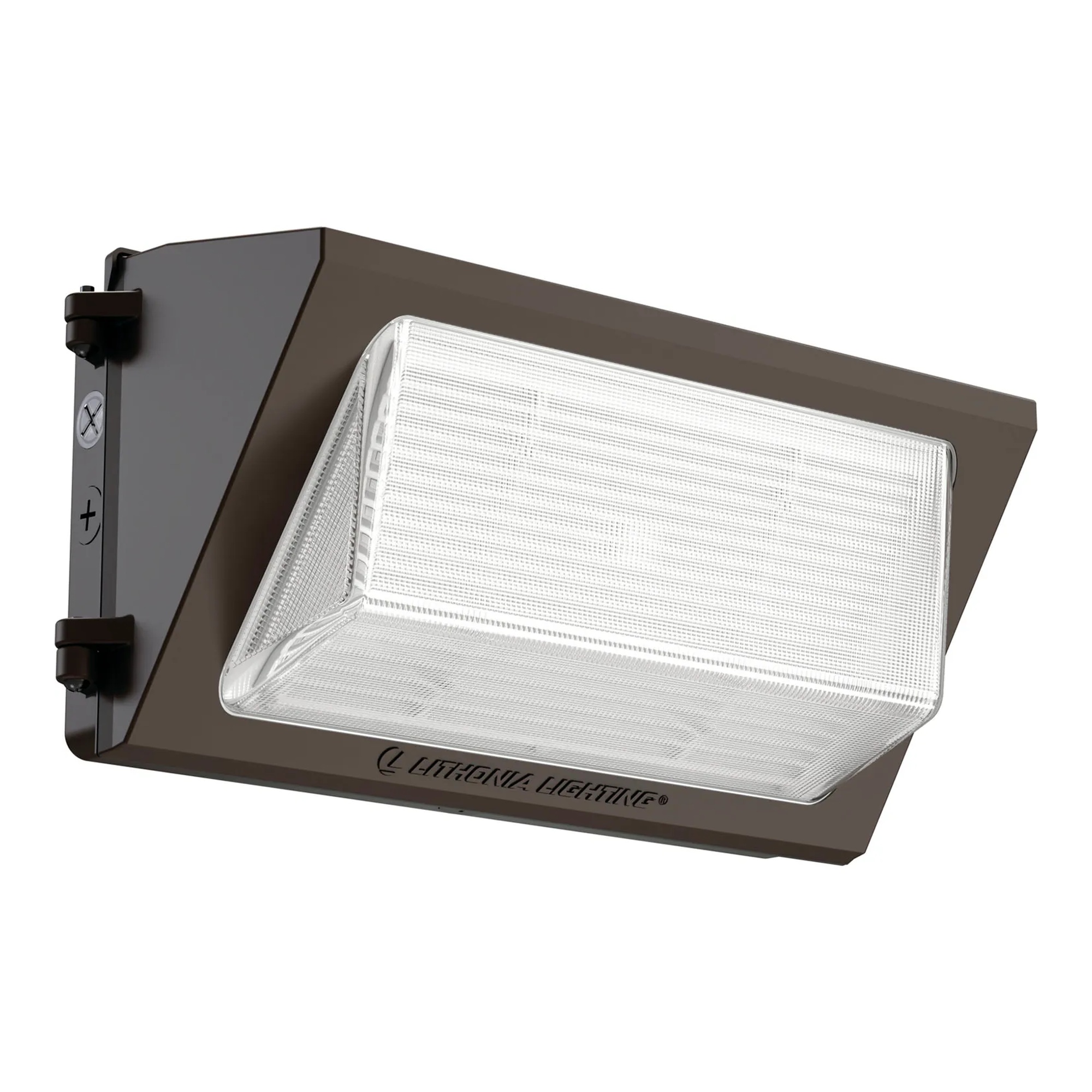 Adjustable LED Wall Pack Light, 55–112W, Dark Bronze