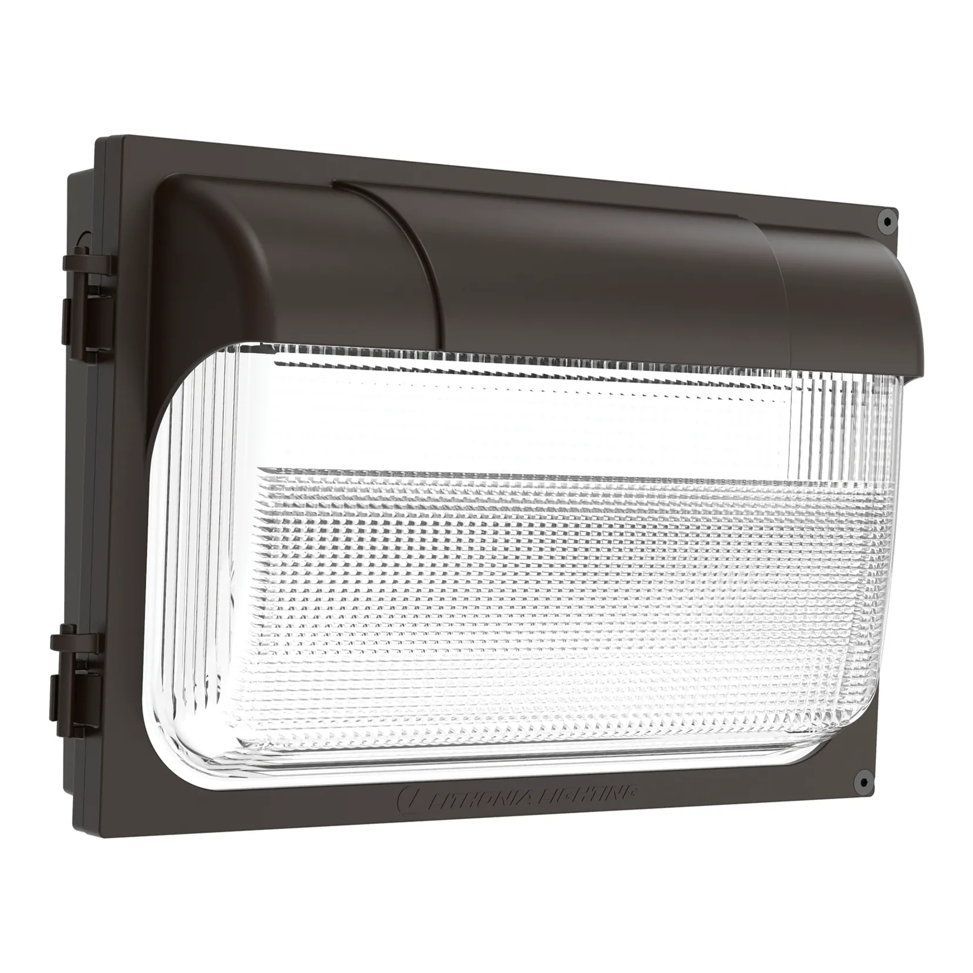 Adjustable-Output LED Wall Pack Light, 5000K, Dark Bronze - 4-1/2 in W x 9 in H x 15 D